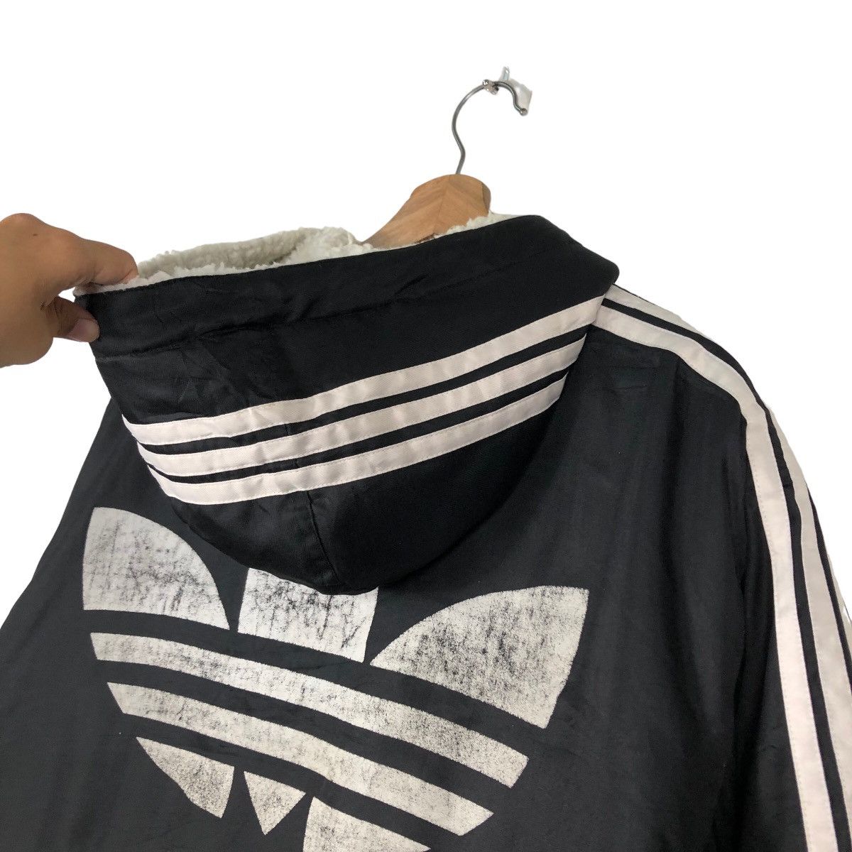 Adidas 🔥Vintage Long Jacket Coach Adidas Big Logo Training Wear Size US L / EU 52-54 / 3 - 9 Thumbnail