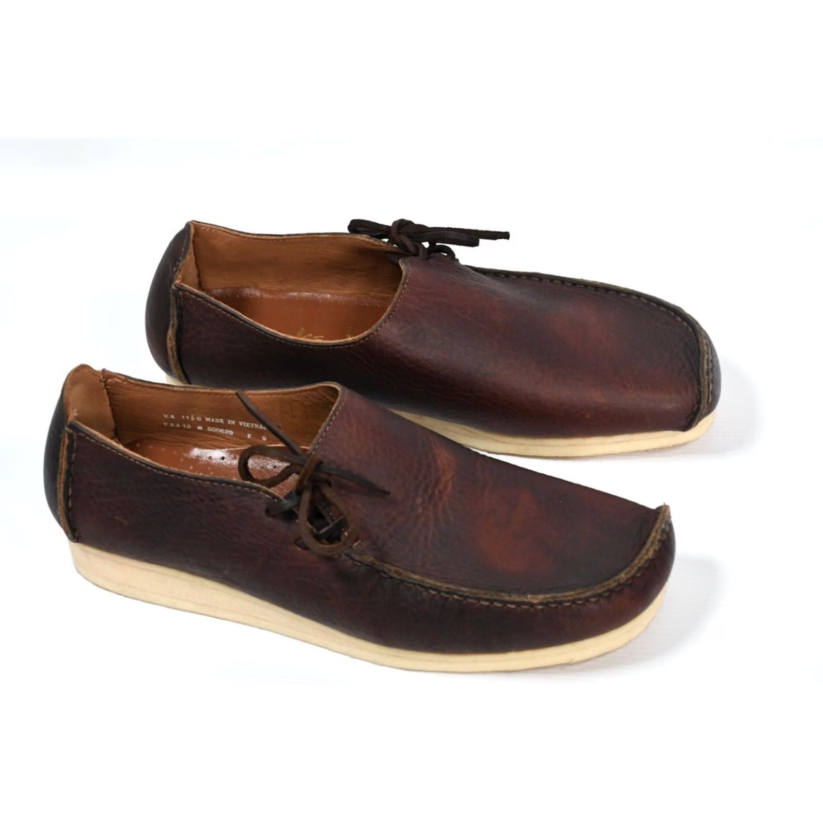 Clarks Clarks Wallabee Boot Brown Men US 12 / UK 11.5 Leather Moccasin Casual Boots Men Mens Size US 12 / EU 45 - 2 Thumbnail