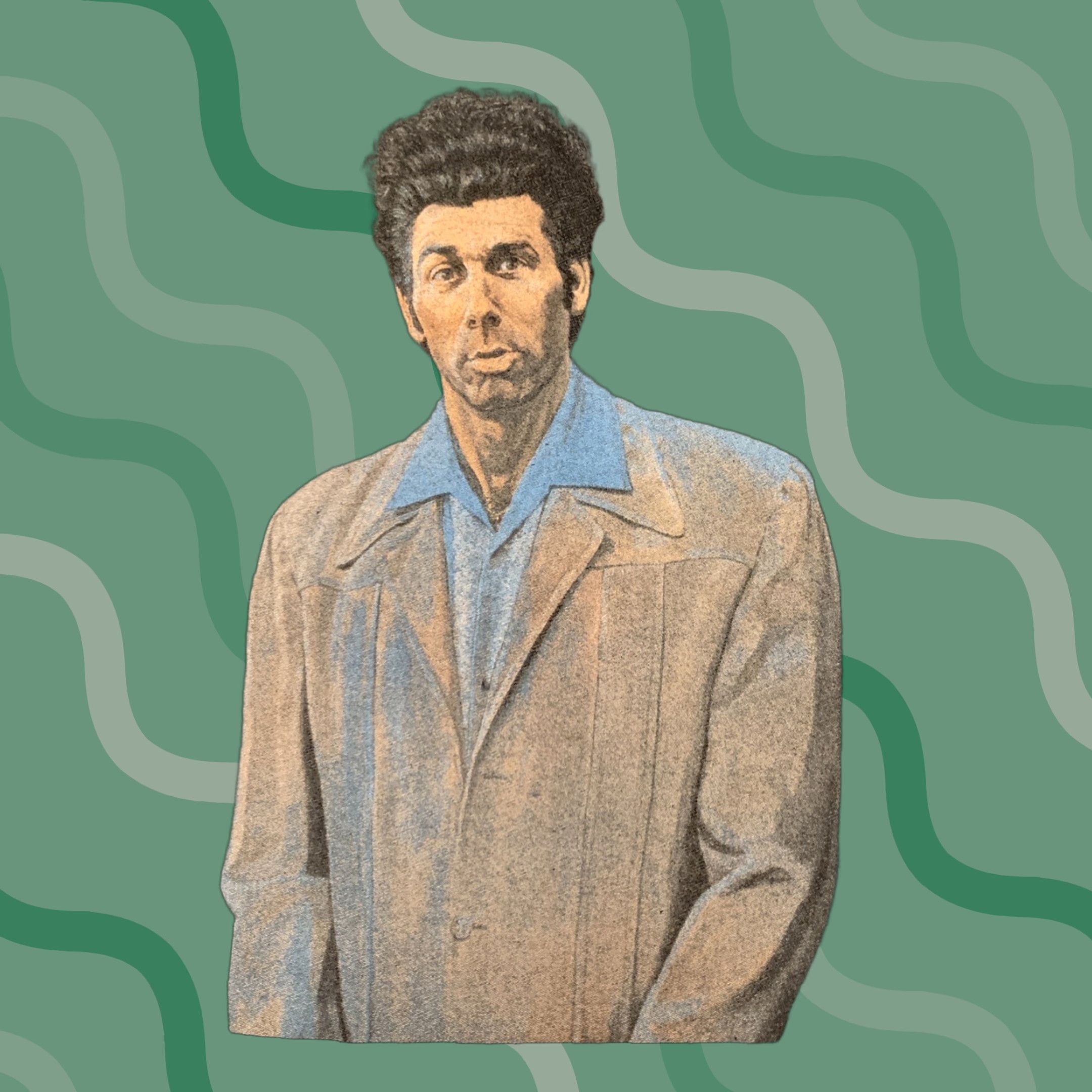 Ripple Junction Ripple Junction Seinfeld Kramer Black Graphic T-Shirt Short Sleeve Unisex Size S Size US S / EU 44-46 / 1 - 1 Thumbnail