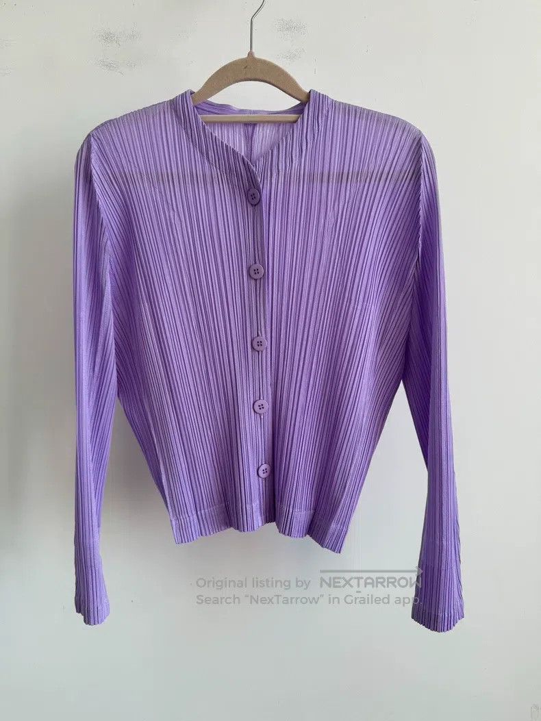 Issey Miyake Issey Miyake size:4 Purple Cardigan Size M / US 6-8 / IT 42-44 - 2 Thumbnail