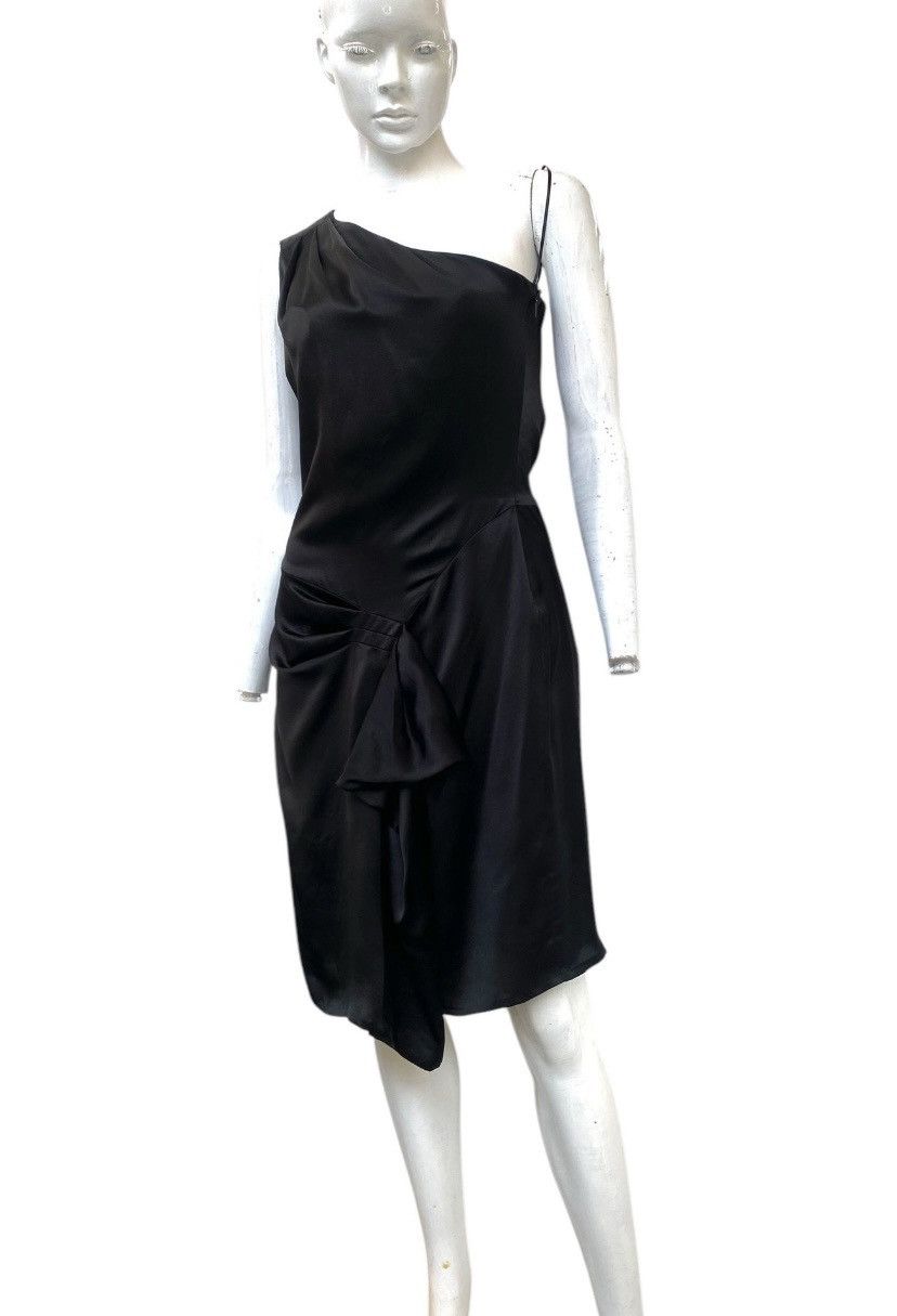Gucci Robe asymétrique à détail noué en noir Size S / US 4 / IT 40 - 2 Thumbnail