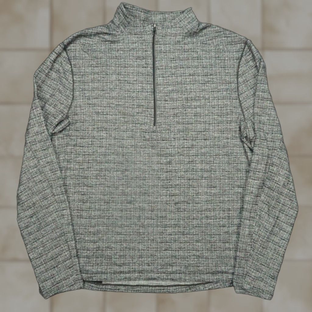 Lululemon Lululemon Pullover Men L Black Gray Heather Surge Warm Half Zip Training Shirt Size US L / EU 52-54 / 3 - 1 Thumbnail