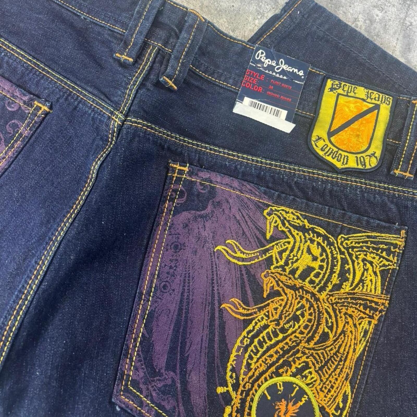 Pepe Jeans Pepe Y2K Wide Leg Baggy Grunge Jorts Size US 38 / EU 54 - 8 Thumbnail