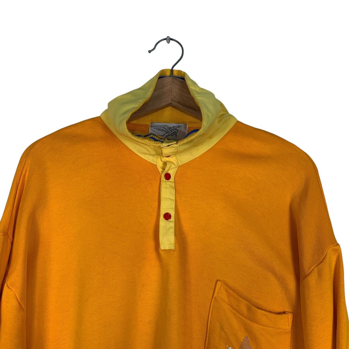 O'Neill O’NELL Half Button Turtleneck Yellow Sweatshirt #1201-C55 Size US L / EU 52-54 / 3 - 3 Thumbnail