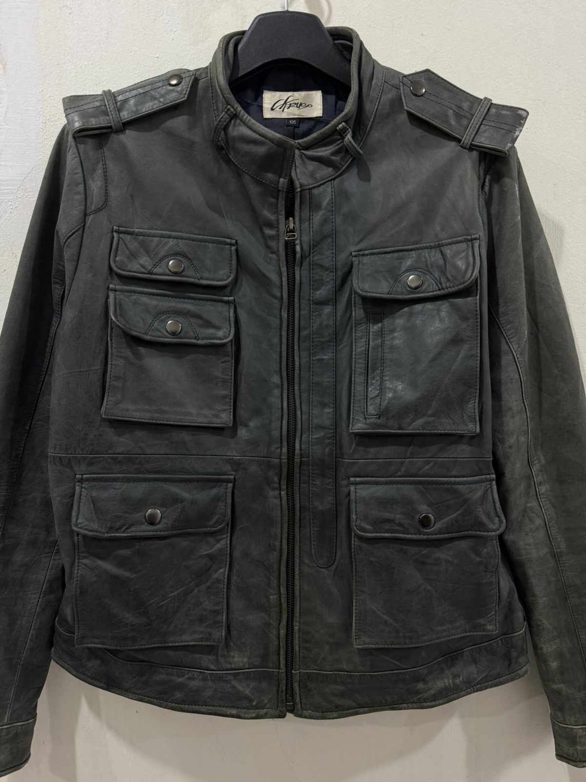 Caruso VTG CARUSO M65 Leather Multipocket Jacket Size US L / EU 52-54 / 3 - 4 Thumbnail