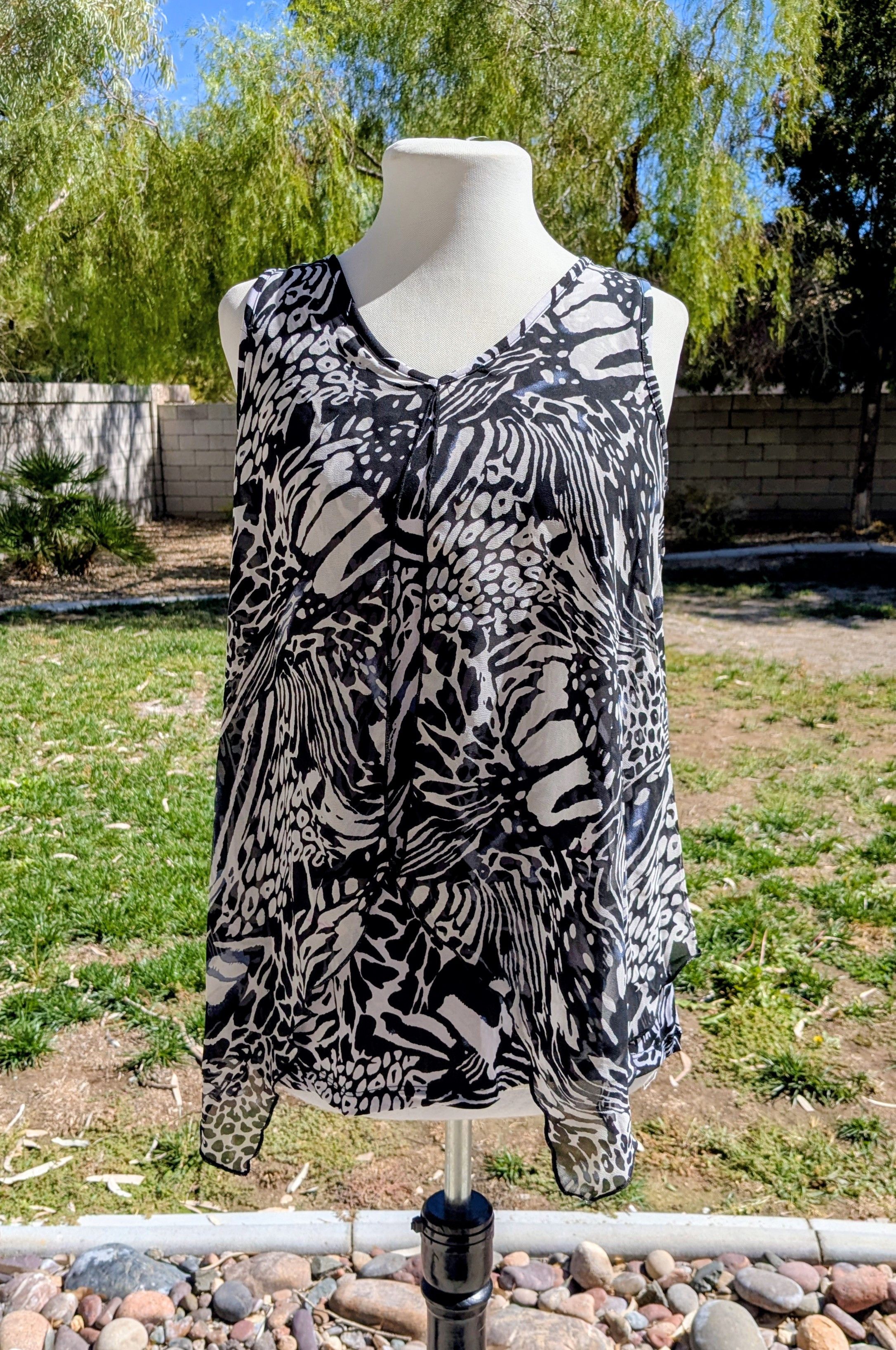 Other Shannon Ford NY Tunic Blouse Pullover Sleeveless Top Size S / US 4 / IT 40 - 1 Thumbnail