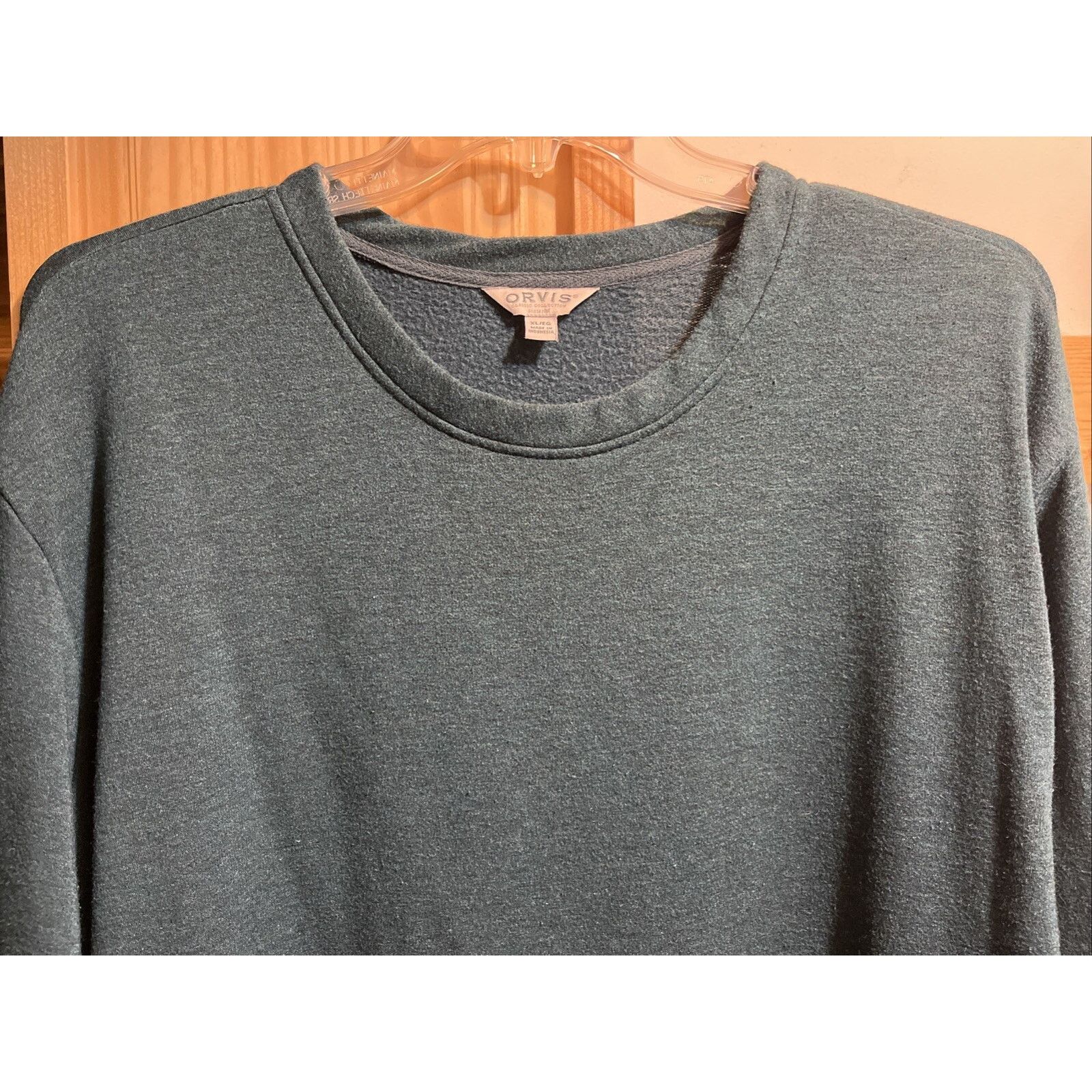 Orvis Orvis Mens Crew Neck Pullover Size XL Blue Green LS Modal Size US XL / EU 56 / 4 - 8 Thumbnail