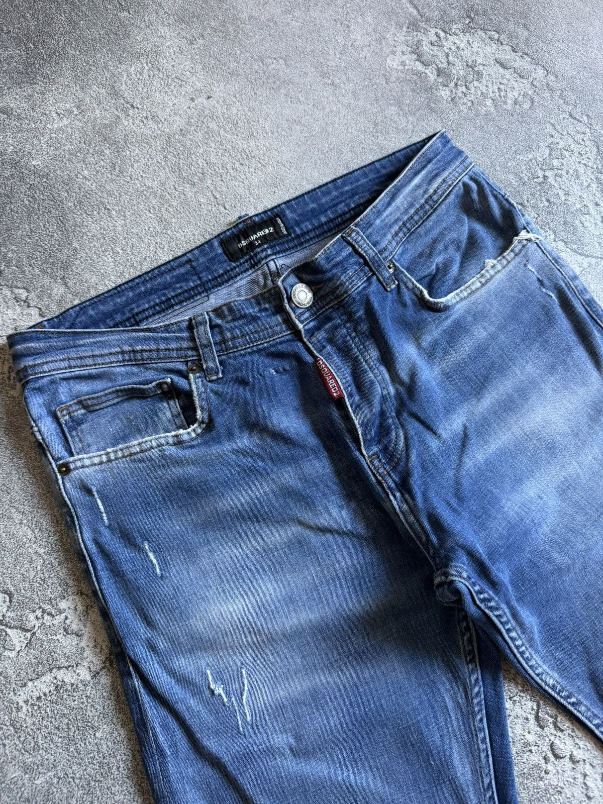 Dsquared2 Dsquared2 34 denim distressed jeans pants trousers Y2K Size US 34 / EU 50 - 8 Thumbnail