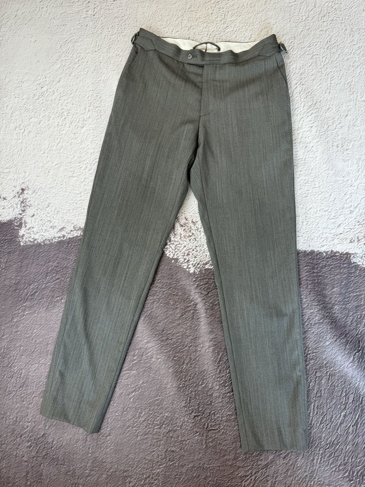 Suitsupply Suitsupply SOHO SA grey herringbone wool pants size 36/W30 Size 36R - 1 Thumbnail