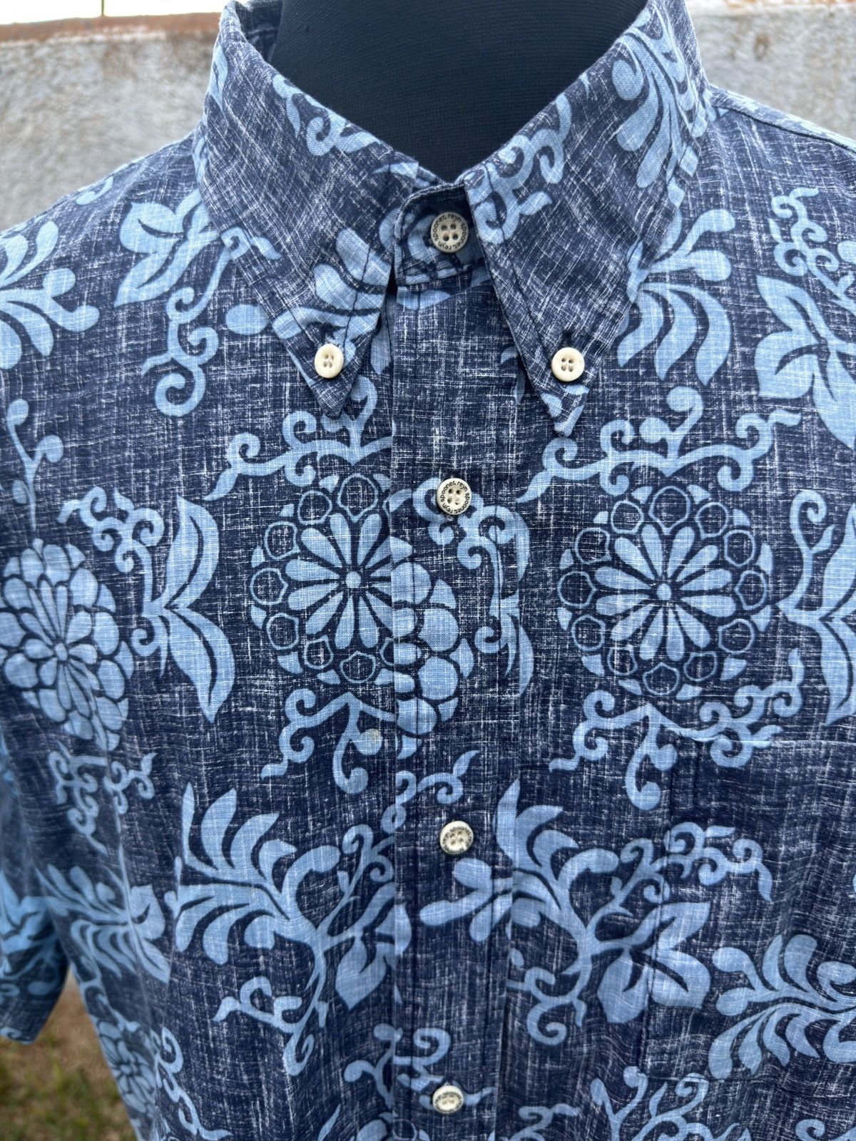 Reyn Spooner PreOwned Reyn Spooner Tailored Blue Hawaiian Shirt Men's XXL Size US XXL / EU 58 / 5 - 3 Thumbnail
