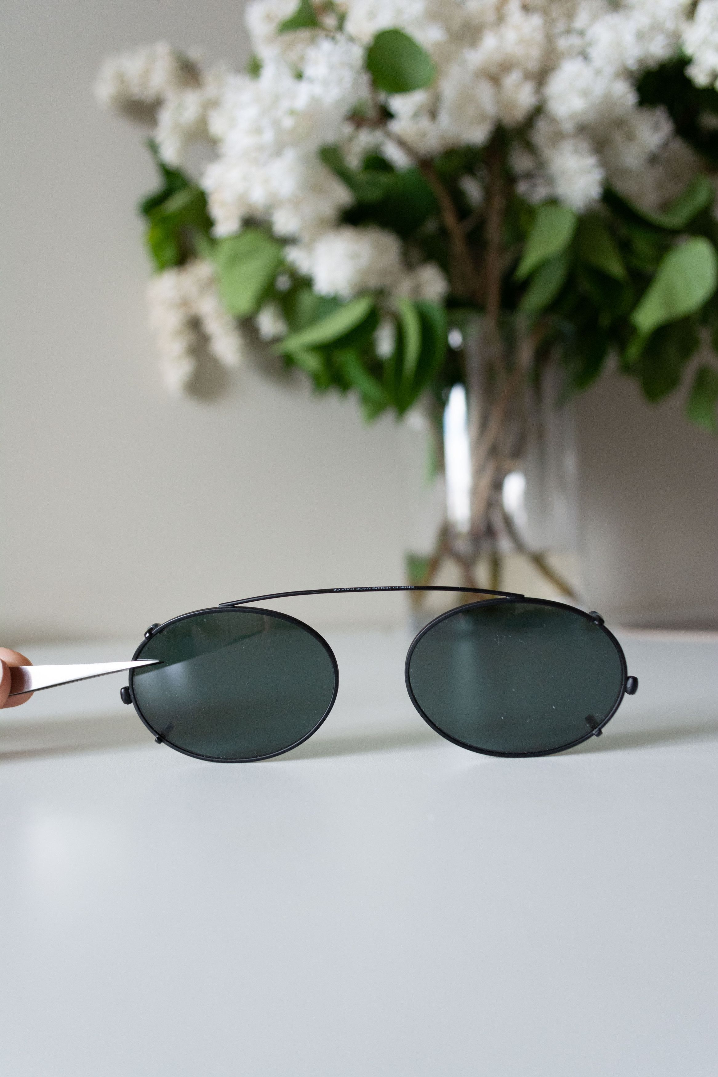 Giorgio Armani Giorgio Armani made in Italy sun clip-ons Size ONE SIZE - 1 Thumbnail
