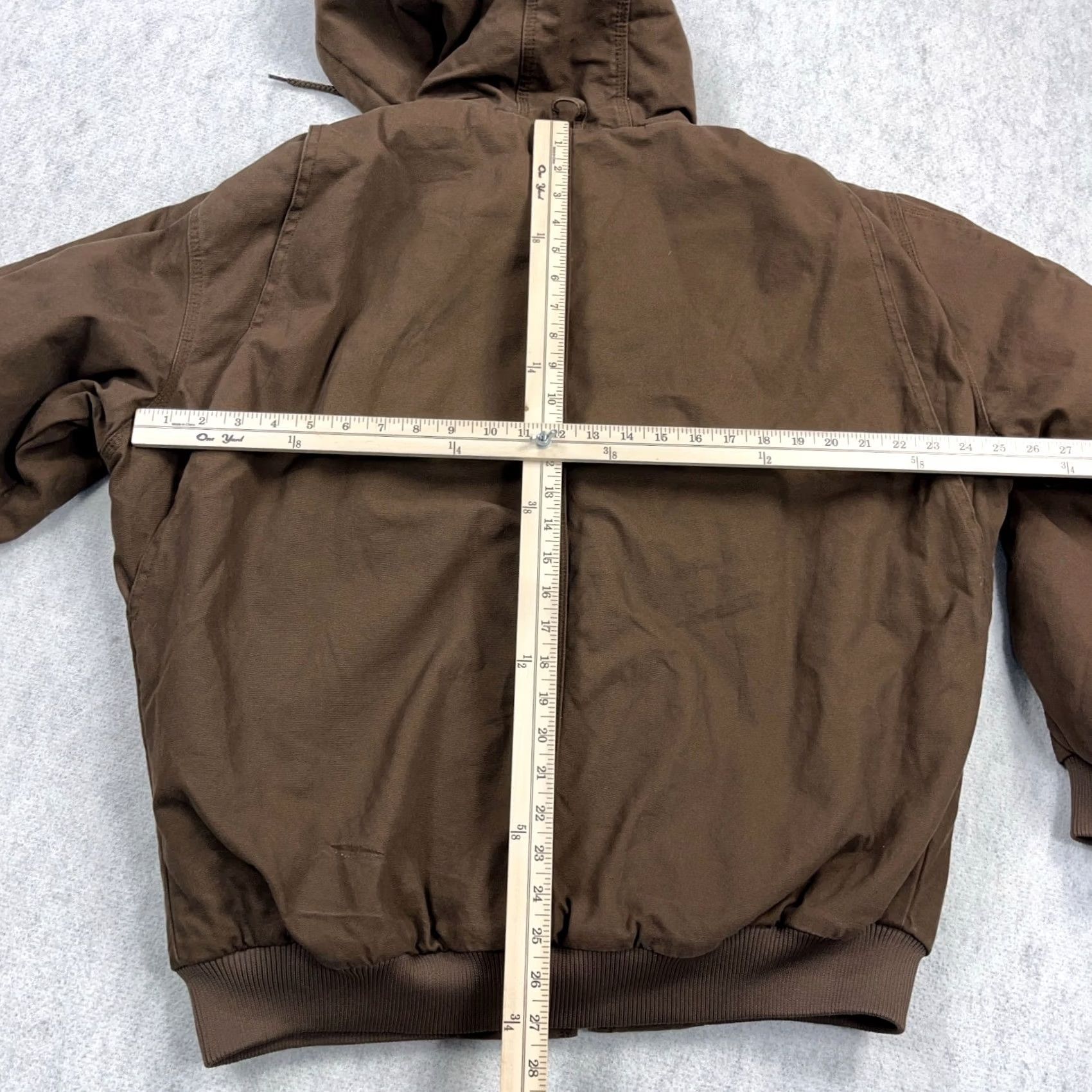Vintage Berne Jacket Men XL Brown Canvas Full Zip Hooded Lined Bomber Jacket Size US XL / EU 56 / 4 - 7 Thumbnail