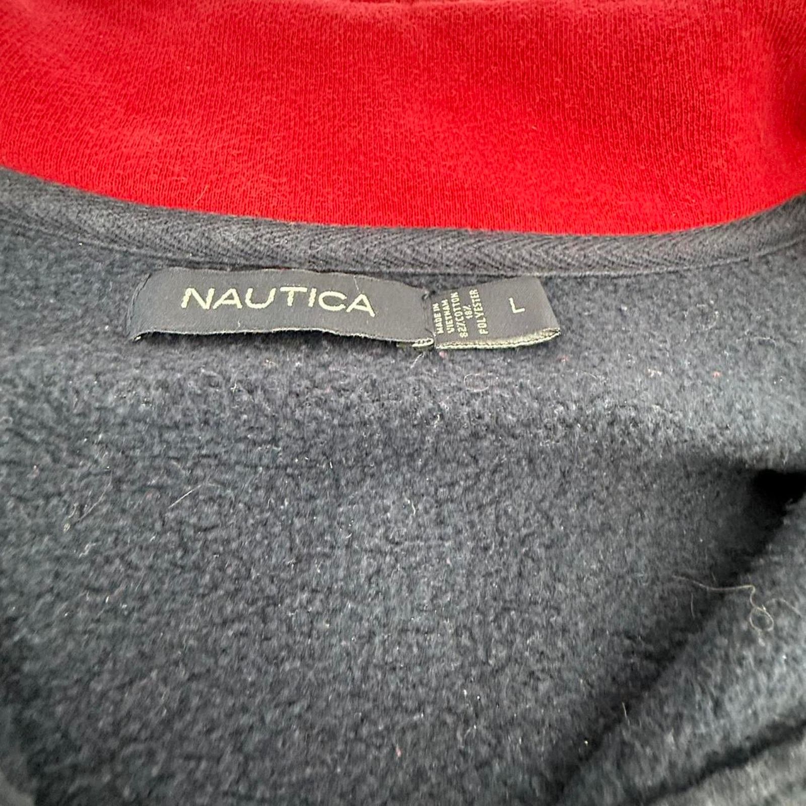 Nautica Vintage y2k baggy quarter zip nautica sweatshirt Size US L / EU 52-54 / 3 - 5 Thumbnail