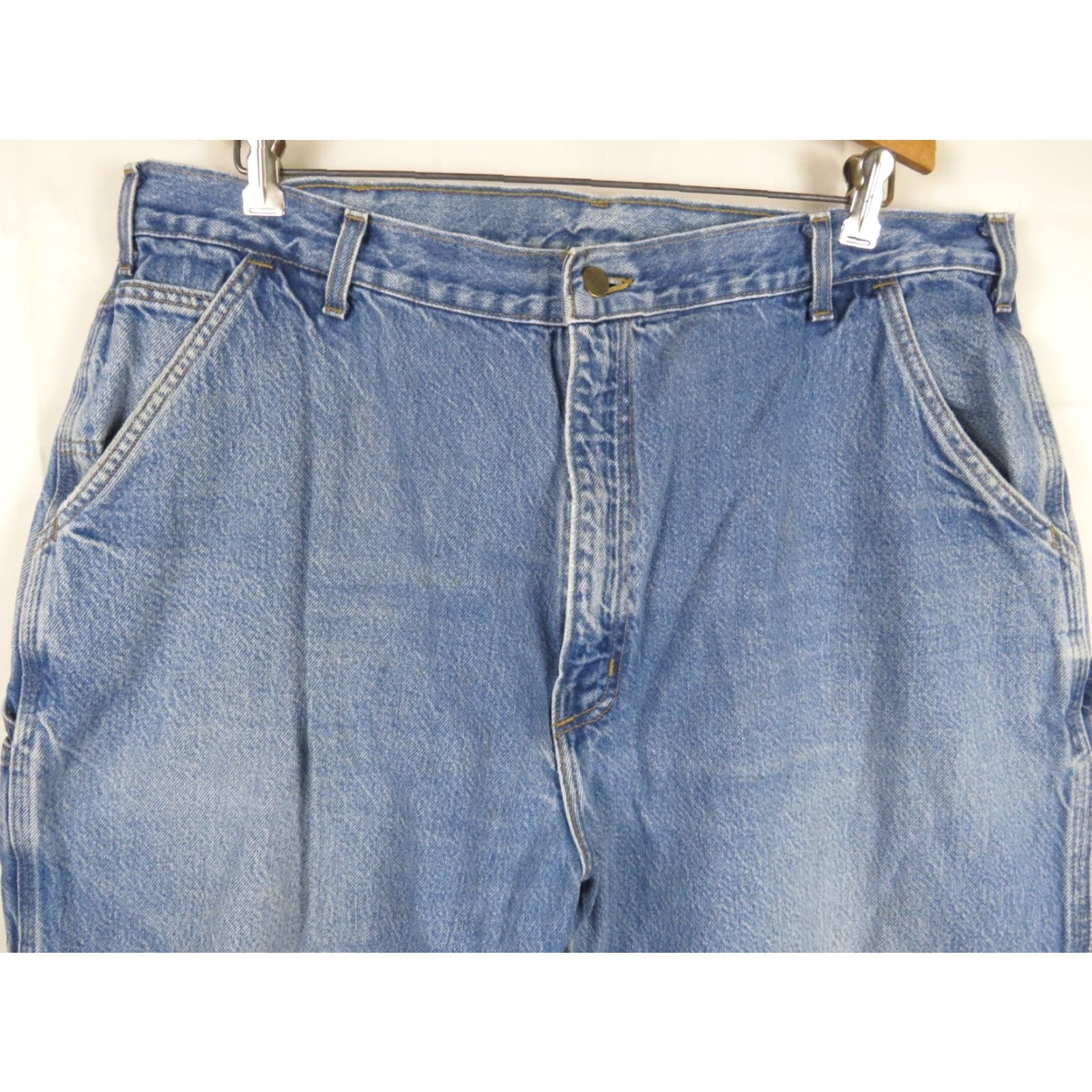 Carhartt Carhartt Jeans 40X30 Denim Relaxed Fit Blue Mens Regular Inseam 30 Dungaree Cargo Work Utility Carhartt Jeans Size US 40 / EU 56 - 4 Thumbnail