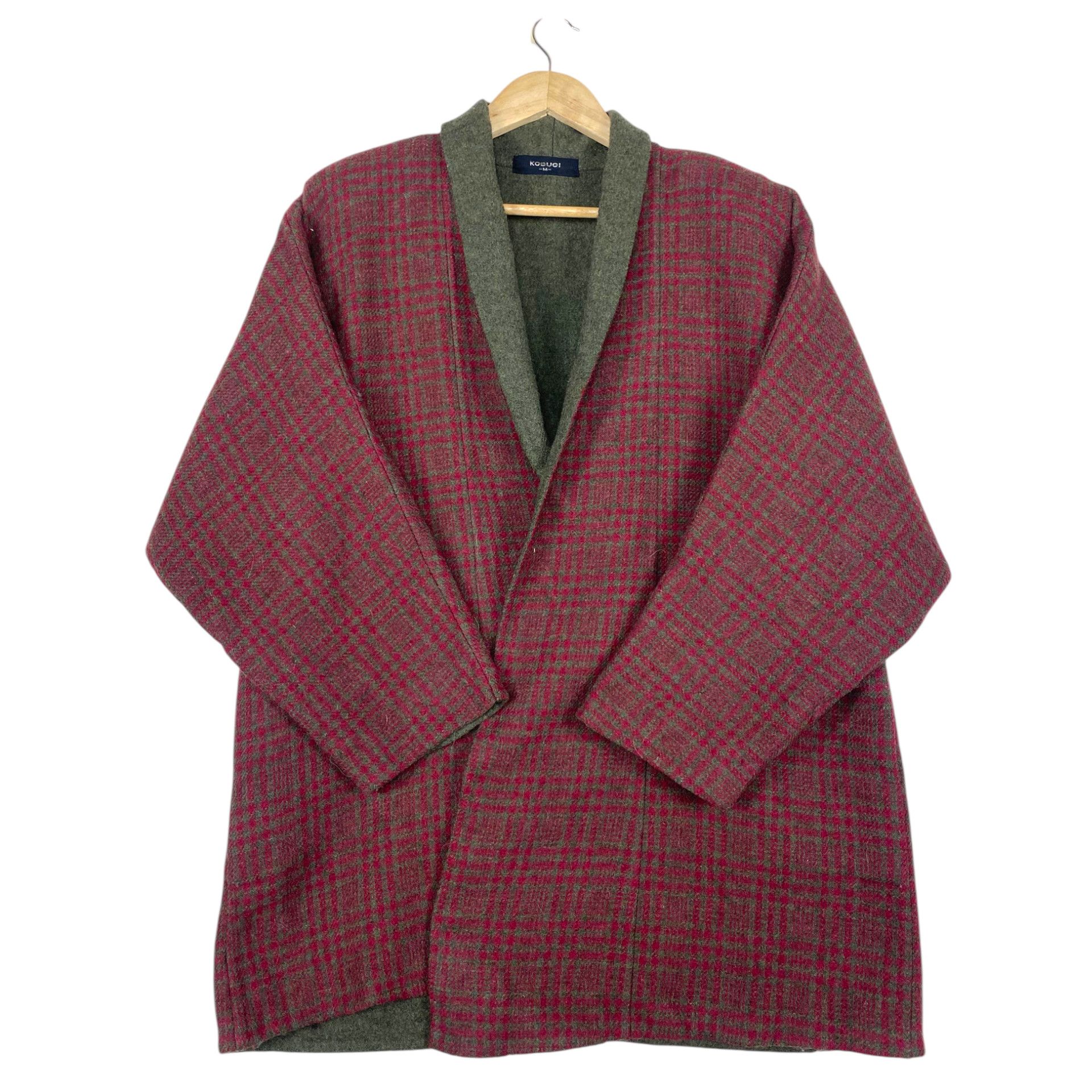 Japanese Brand 💥80s KOSUGI KIMONO JAPAN TARTAN WOOL Size US M / EU 48-50 / 2 - 1 Thumbnail