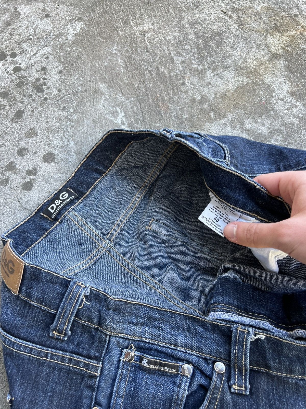 Dolce & Gabbana Crazy Dolce Gabbana Big Logo Baggy Jeans UK Y2k Rare Vintage Size US 36 / EU 52 - 9 Thumbnail