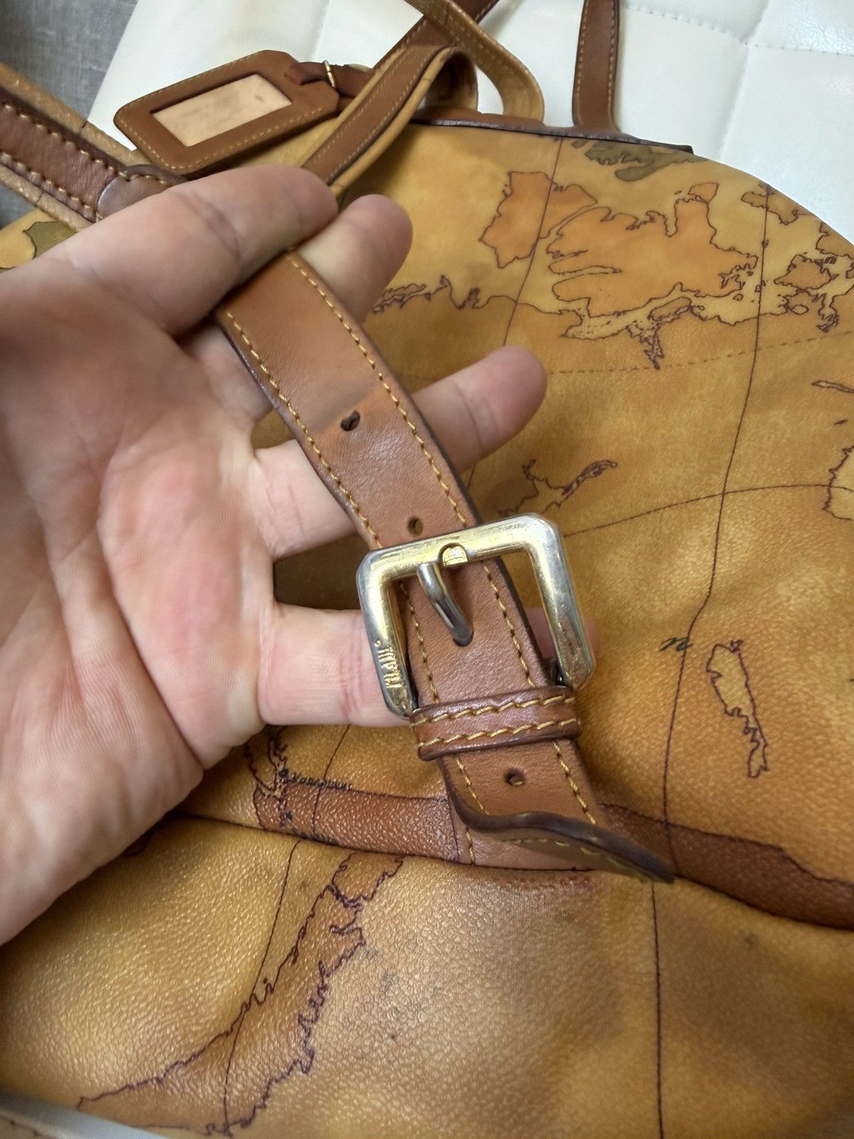 Alviero Martini ALVIERO MARTINI 1A CLASSE Geo Map Leather Backpack Size ONE SIZE - 12 Thumbnail