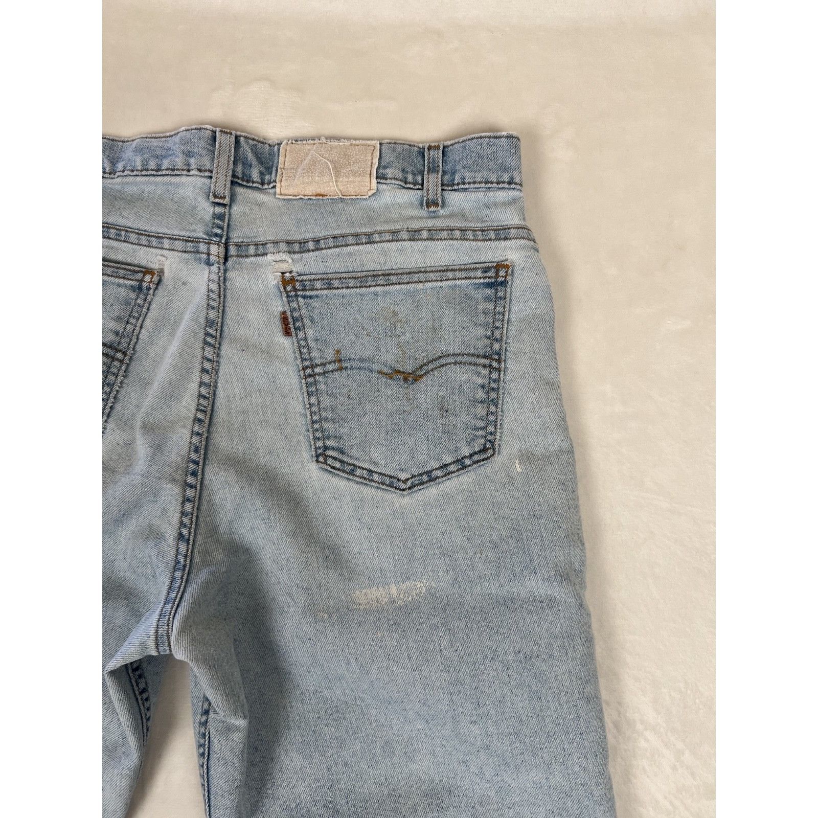 Levi's Vintage Levi's Orange Tab Flex Denim Size 34x32 Light Wash D Size US 34 / EU 50 - 11 Thumbnail