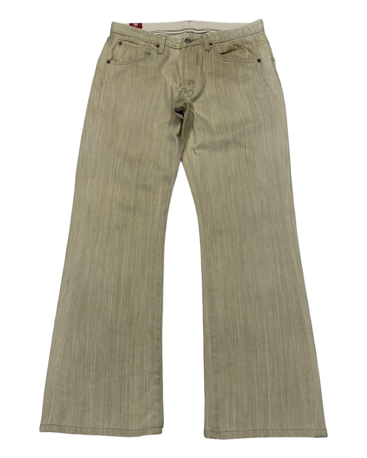 Hysteric Glamour SICK🔥BLUE WAY JAPAN FLARE DENIM PANTS Size US 31 - 1 Thumbnail