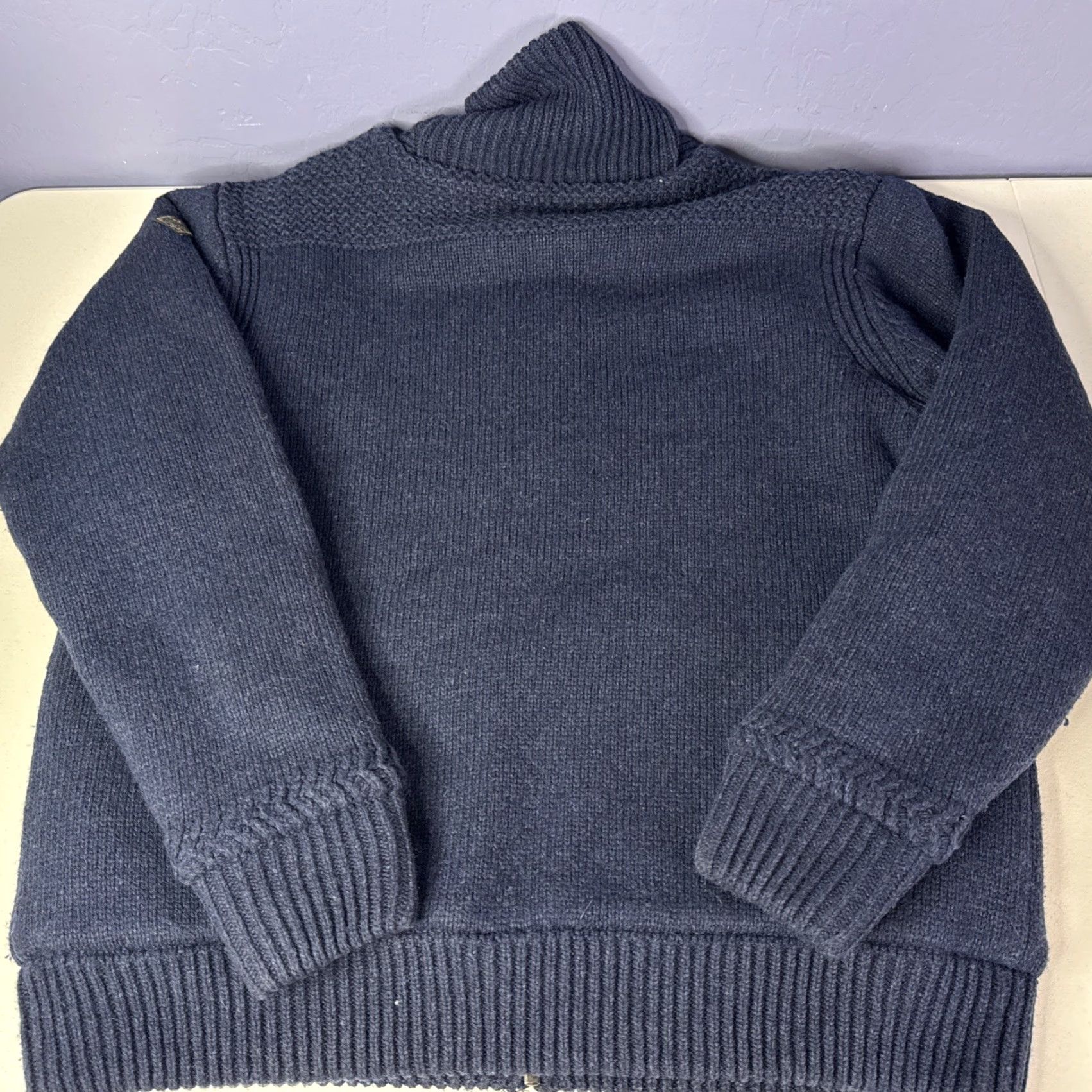 Schott Schott Bros Wool Sweater Jacket Zip Sherpa Lined 2XL Blue Mens Jacket Size US XXL / EU 58 / 5 - 2 Thumbnail