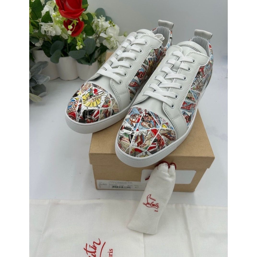 Christian Louboutin Christian Louboutin fun Louis Jr flat patent sneaker sz 47 Size US 14 / EU 47 - 13 Thumbnail