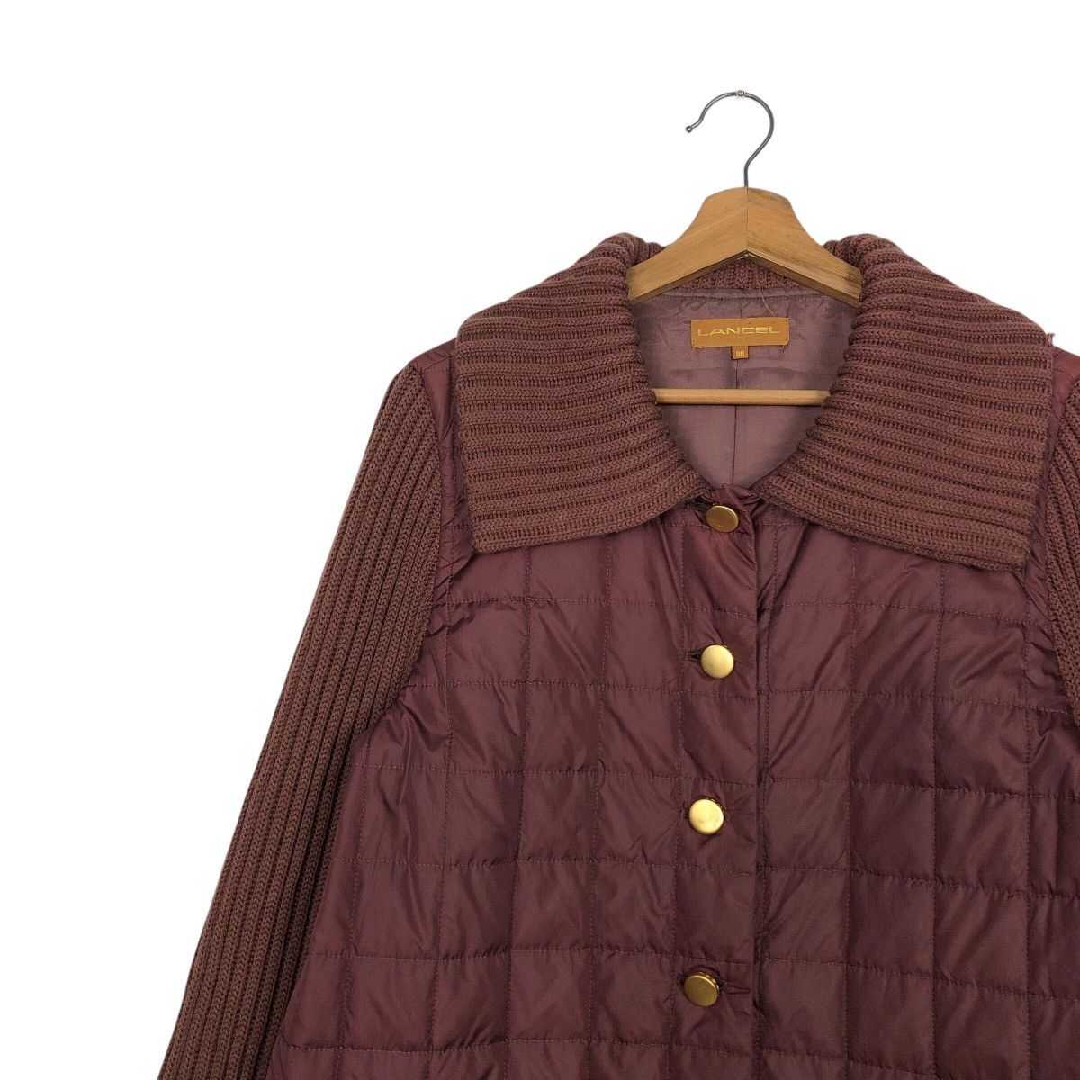 Japanese Brand × Lancel × Vintage 📌Vintage Button Jacket Lancel Quilted Design Issey Miyake Size M / US 6-8 / IT 42-44 - 8 Thumbnail
