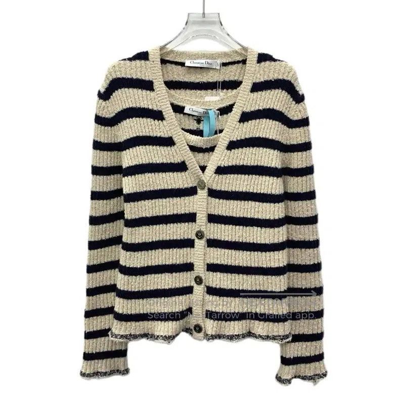 Dior Dior Color Block Cotton Sweater for Women . Size M / US 6-8 / IT 42-44 - 1 Thumbnail