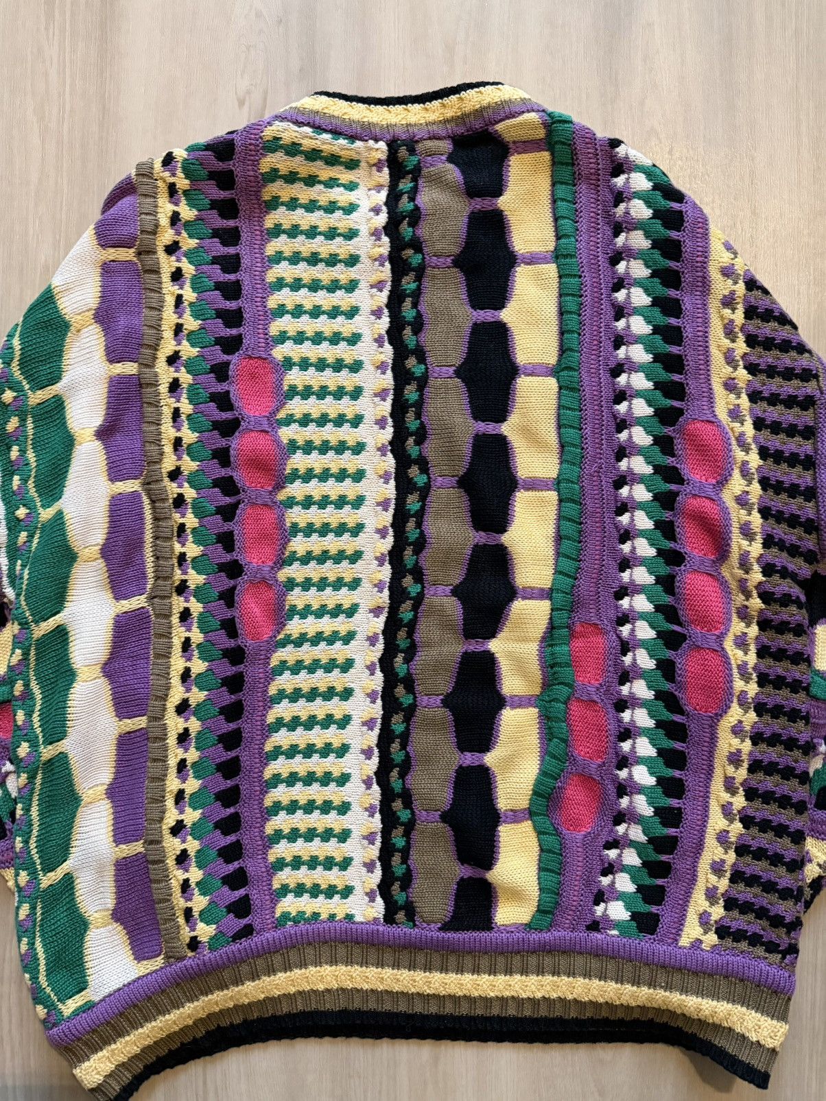 Vintage Vtg Kalaroo Sweater 3D Knit Coogi Wool Purple Pink Sz L Size US L / EU 52-54 / 3 - 5 Thumbnail