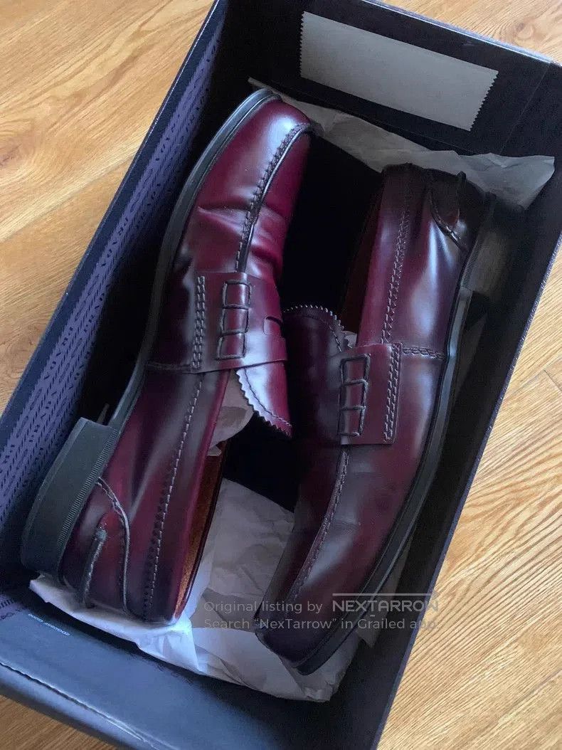 Prada Prada Burgundy Leather Formal Shoes. Size US 8.5 / EU 41-42 - 1 Thumbnail