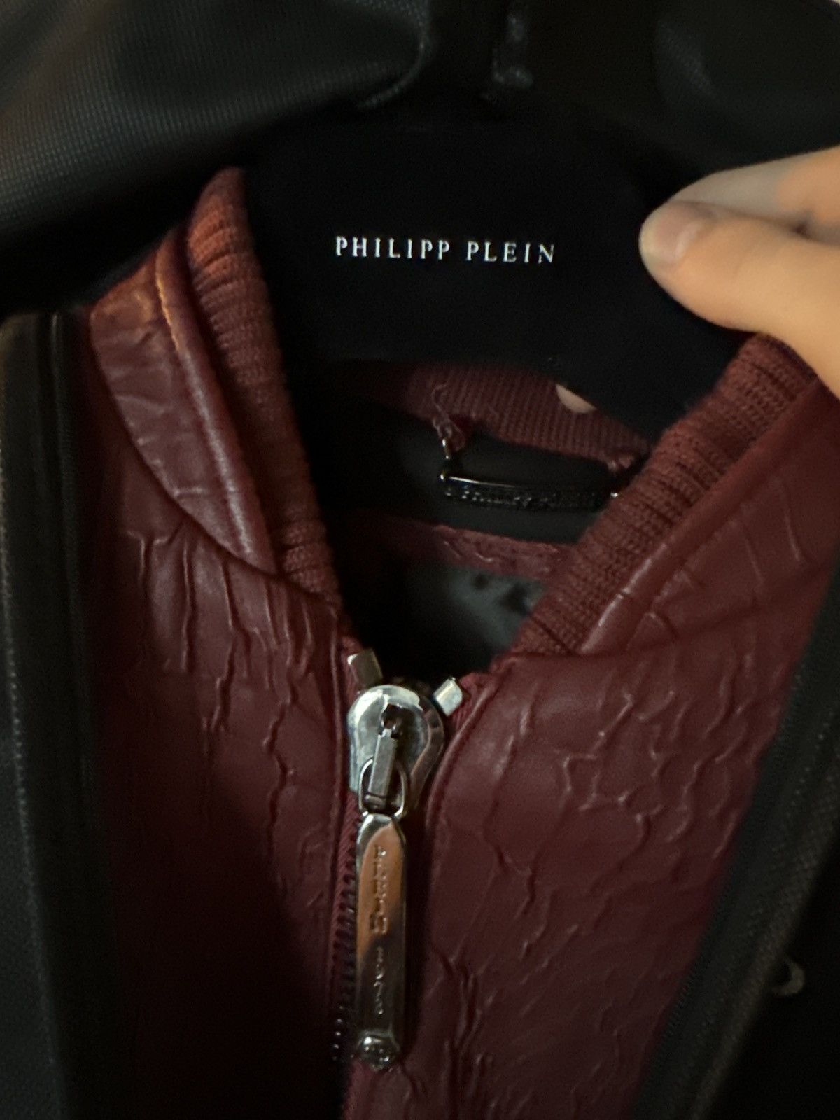 Philipp Plein 🔥 PHILIPP PLEIN Red Leather Jacket (Size L) Size US L / EU 52-54 / 3 - 8 Thumbnail