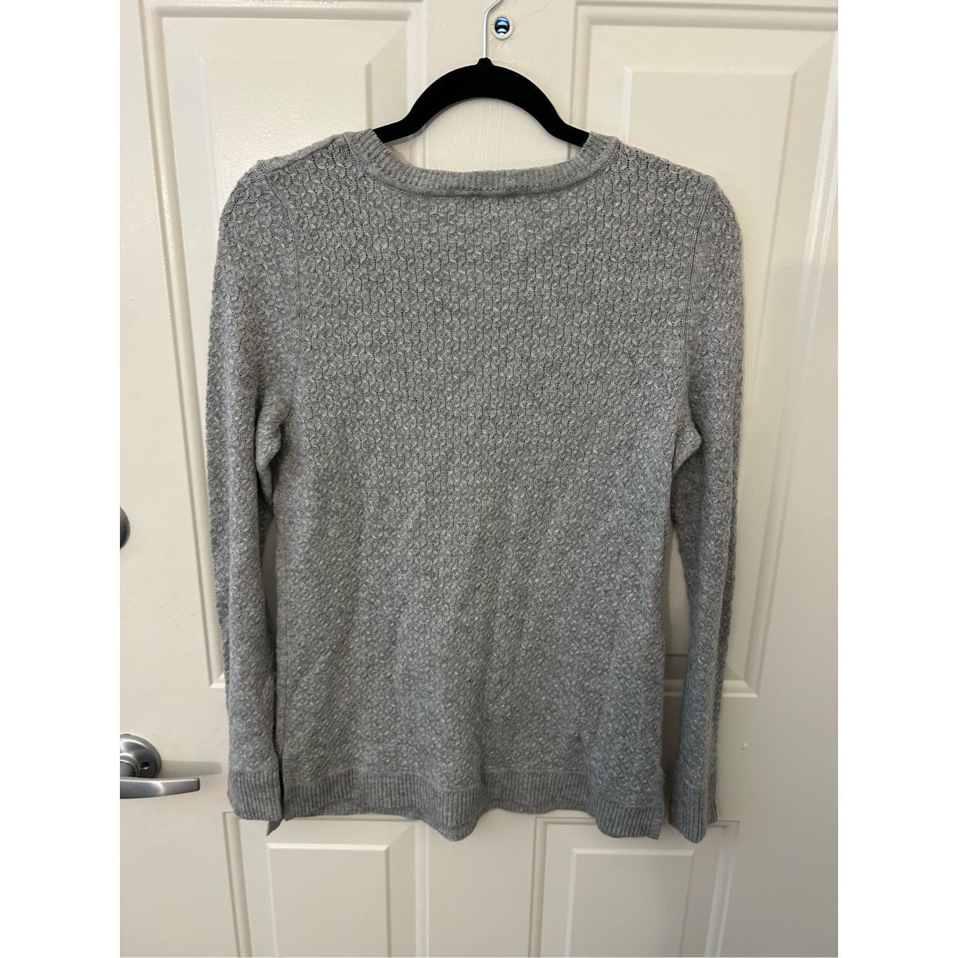 Robert Talbott Talbots Gray Lambs Wool Blend Knit Sweater Size Medium Size M / US 6-8 / IT 42-44 - 6 Thumbnail