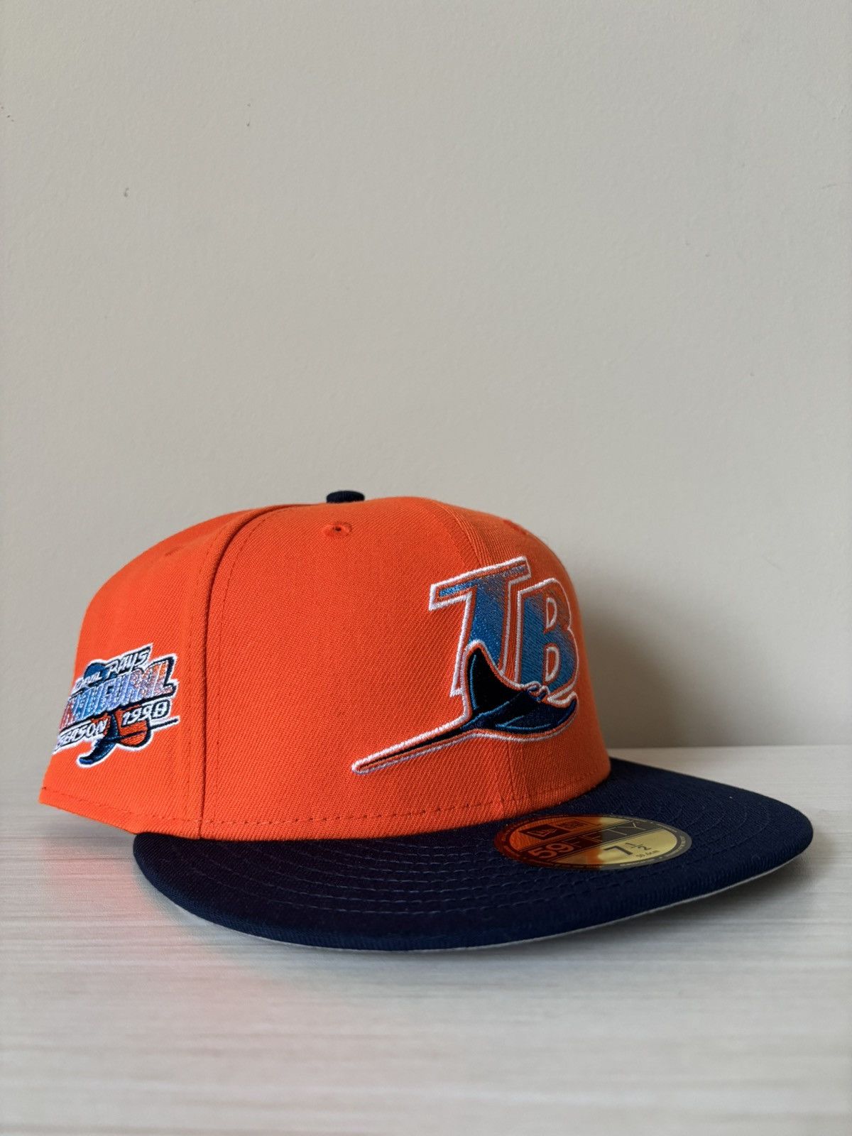 Hat Club Tampa Bay Rays Fitted Size 7 1/2 Orange Crush Hat Club Size ONE SIZE - 1 Thumbnail