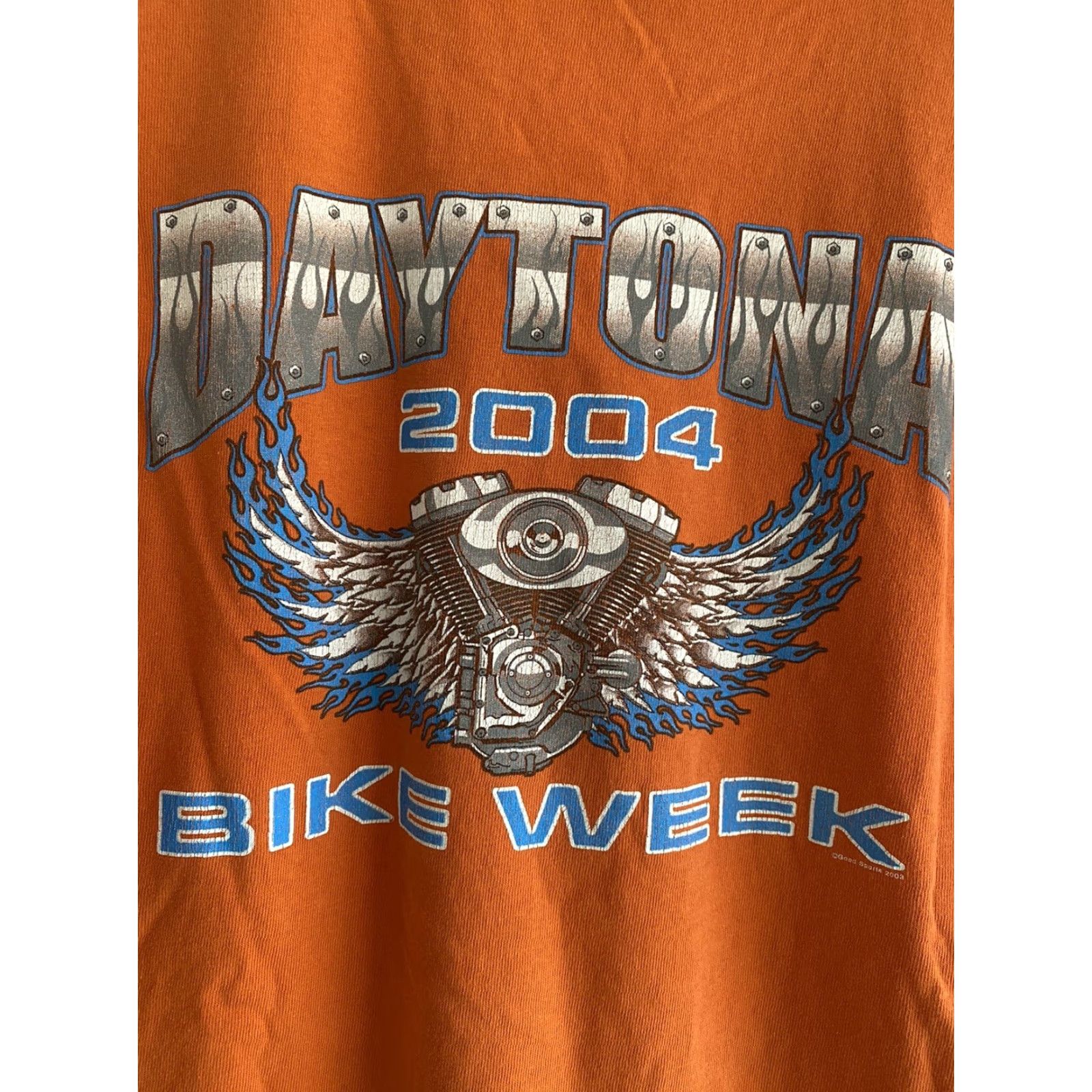 Delta VINTAGE Daytona Bike Week Orange Shirt Mens L Biker Harley Club 2004 Shirt T-Shirt Orange Mens L Size US L / EU 52-54 / 3 - 4 Thumbnail