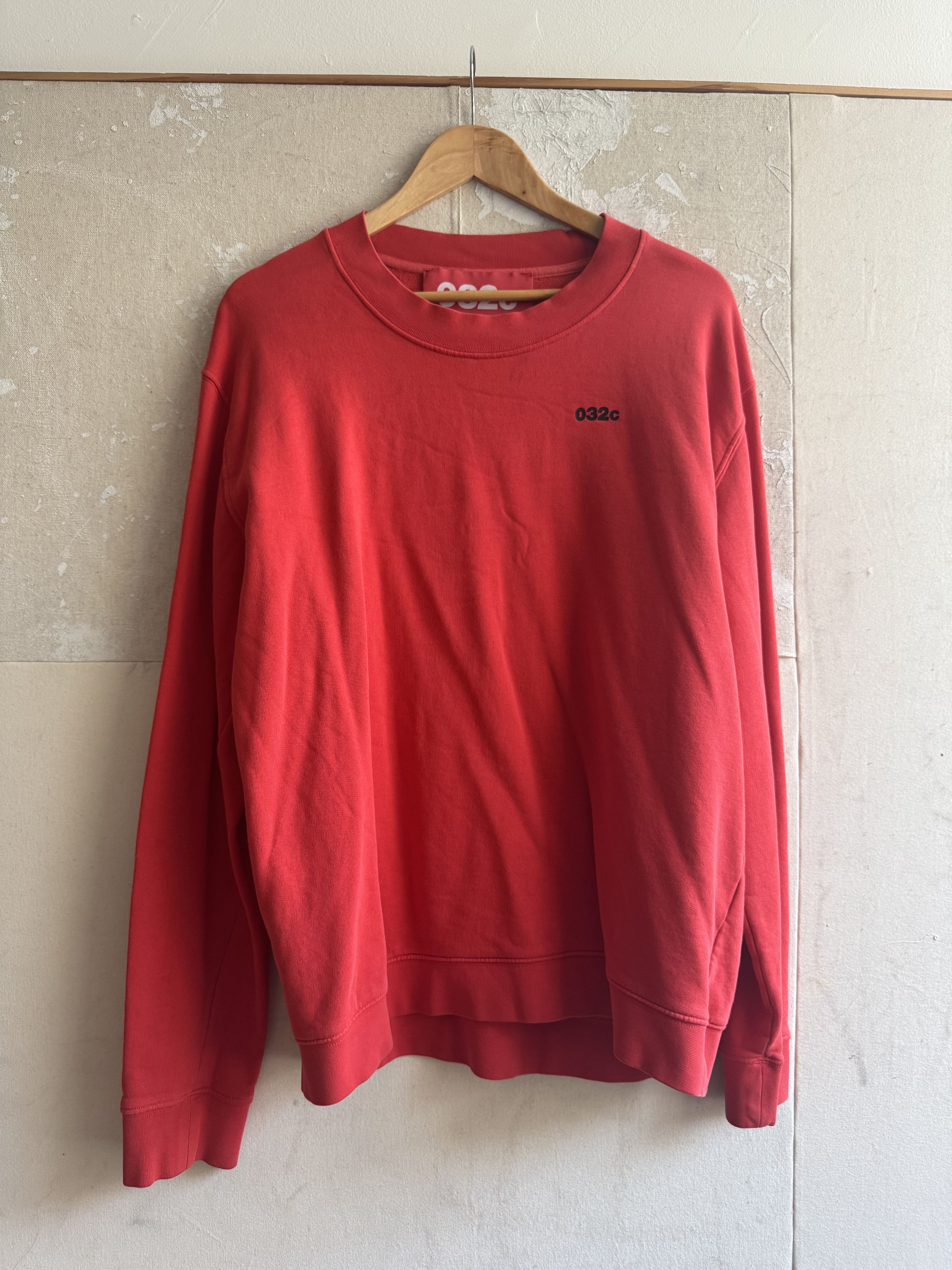 032c 032c Red Religious Services Crewneck Sweater Size US L / EU 52-54 / 3 - 1 Thumbnail