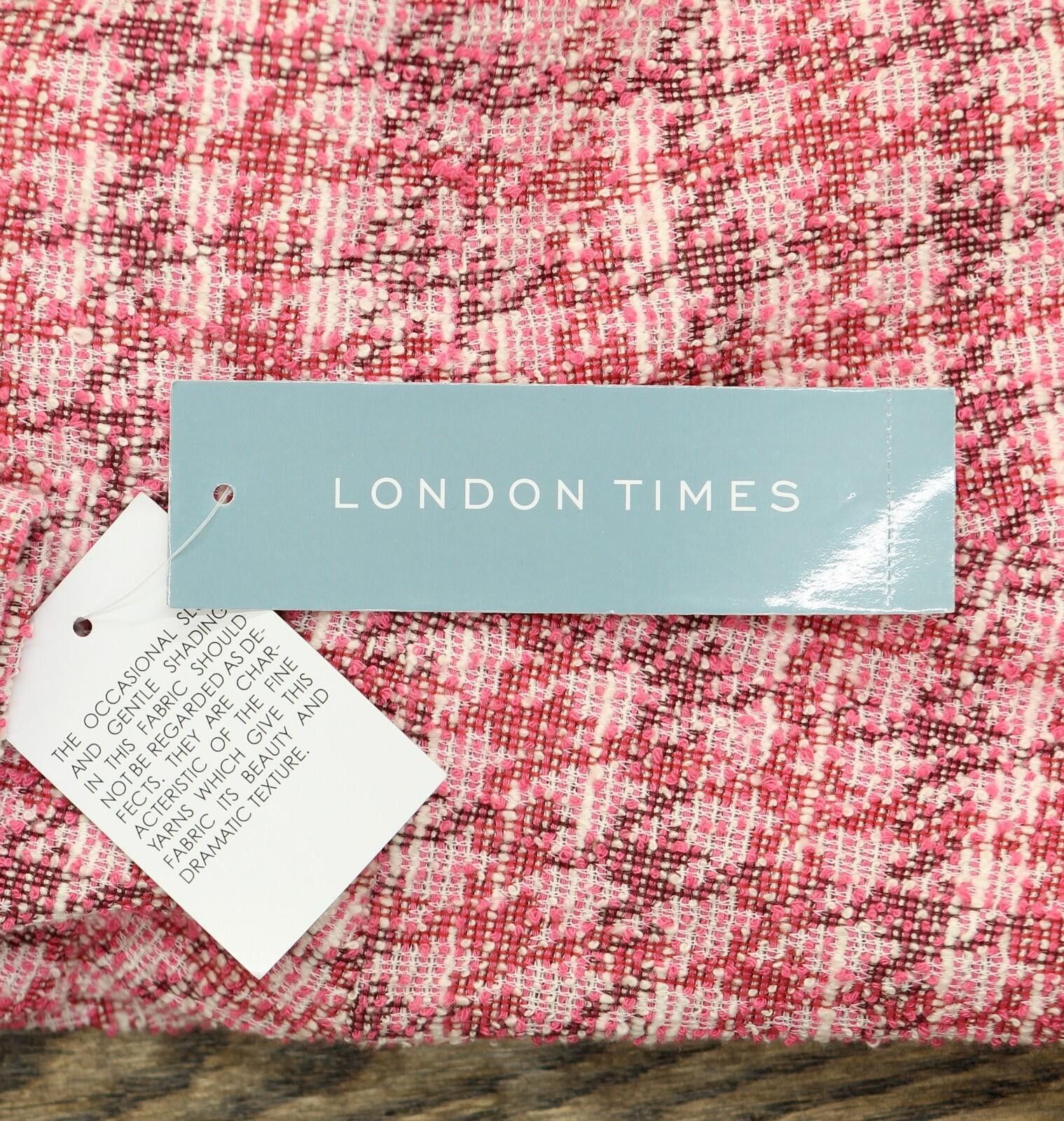 Other Nwt London Times Women's Houndstooth Faux Wrap Dress Pink 12 Size XL / US 12-14 / IT 48-50 - 3 Thumbnail