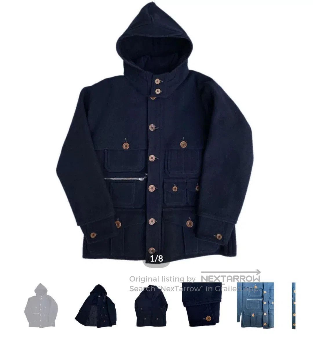 Freewheelers Freewheelers Wool Hunting Coat Black. Size US XXS / EU 40 - 7 Thumbnail