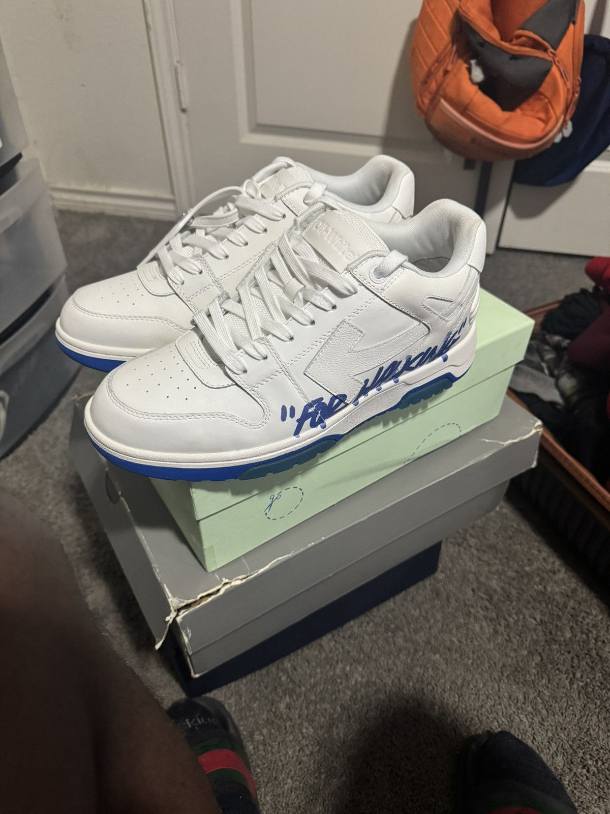 Off-White Off-White Out of Office 'For Walking - White Blue' Size US 10.5 / EU 43-44 - 15 Thumbnail