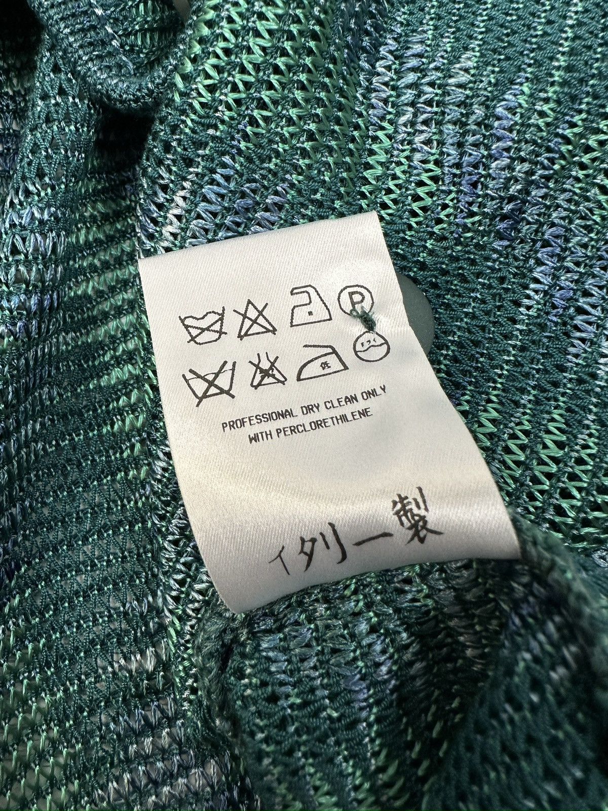 Missoni Vintage 90s MISSONI Sport Viscose Mesh Cardigan Size XL / US 12-14 / IT 48-50 - 13 Thumbnail
