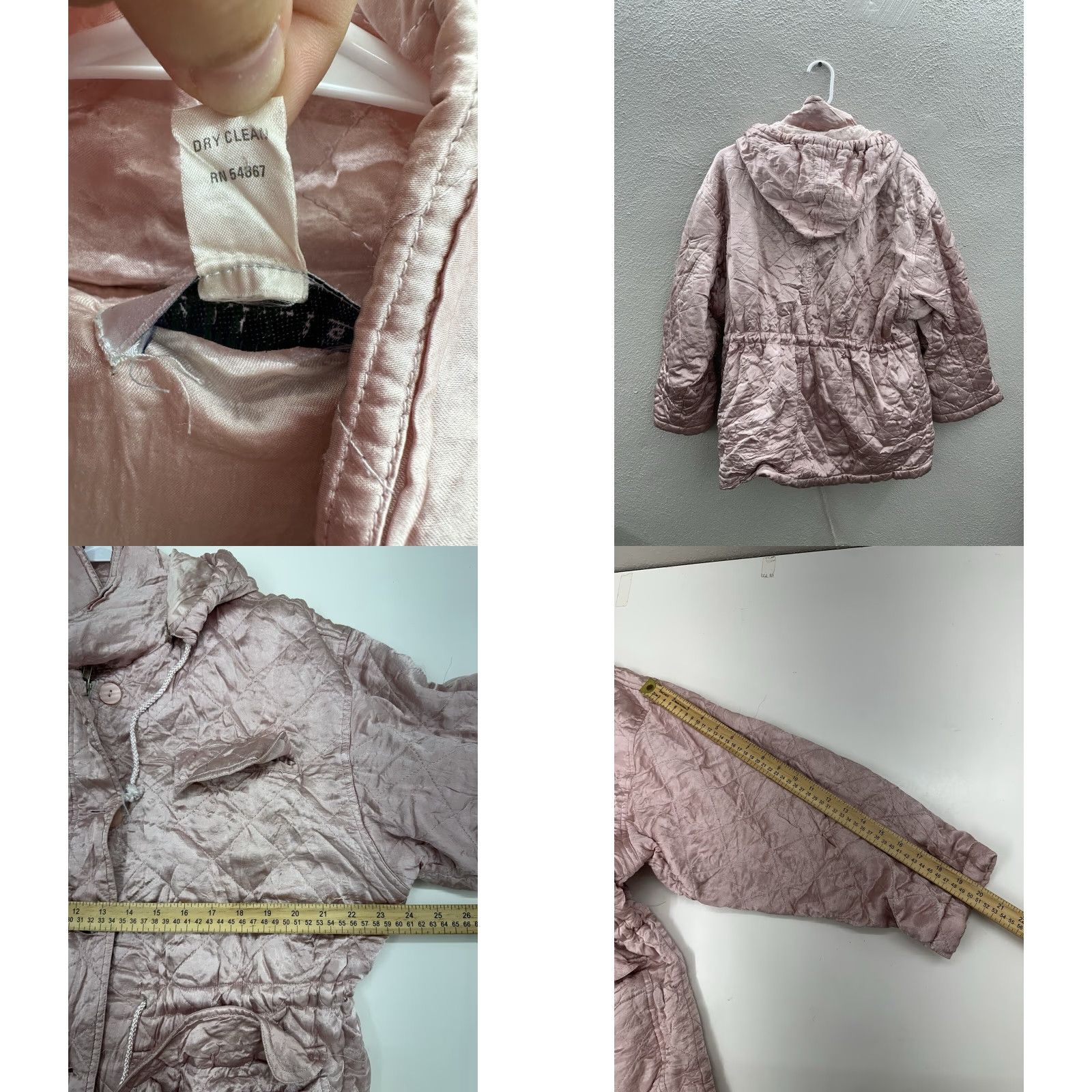Vintage VINTAGE Cambridge Collection Womens Jacket Size Medium Pink Button Up Hooded Silky Size M / US 6-8 / IT 42-44 - 8 Thumbnail