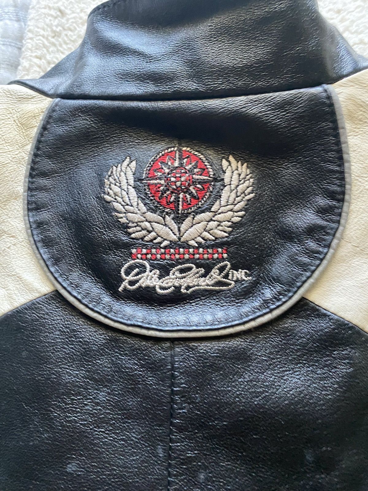 NASCAR × Vintage × Wilsons Leather ~Wilson’s Leather Dale Jr Leather Racing Jacket~ SZ L Size US L / EU 52-54 / 3 - 3 Thumbnail