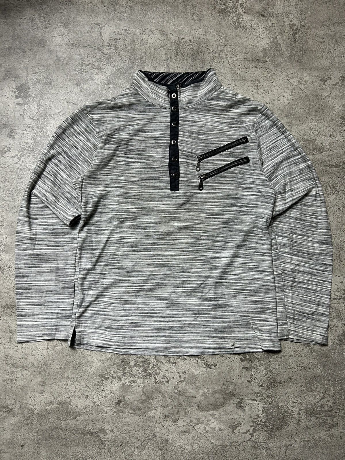 Japanese Brand Japanese Mens Ba-tsu Punk Style Double Collar Size US M / EU 48-50 / 2 - 1 Thumbnail