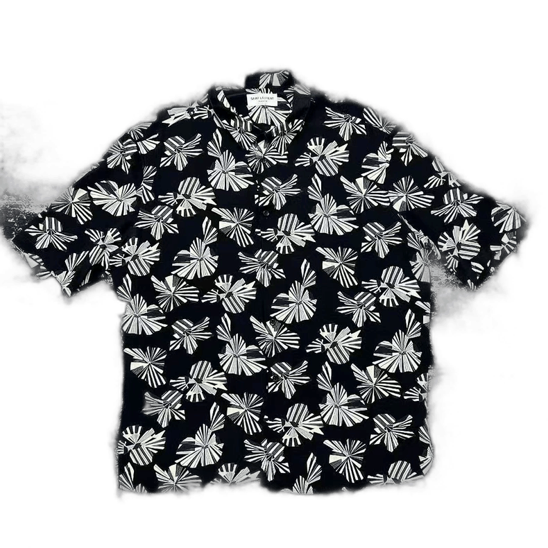Saint Laurent Paris SLP Saint Laurent Short Sleeve Shirt-2507 Size US L / EU 52-54 / 3 - 1 Thumbnail