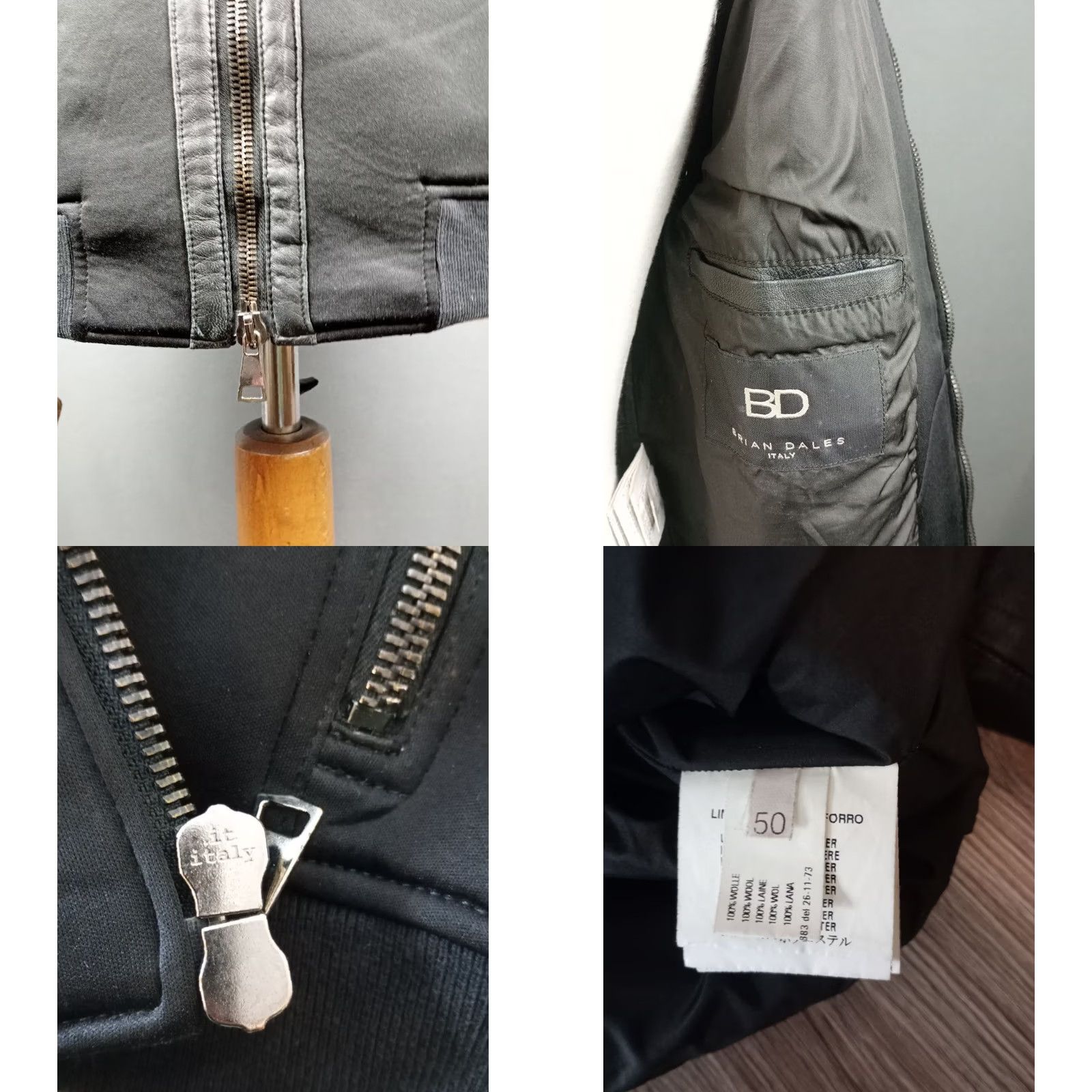 Brian Dales Brian Dales Bomber Jacket Size 50 Made in Italy Men's Size US M / EU 48-50 / 2 - 9 Thumbnail
