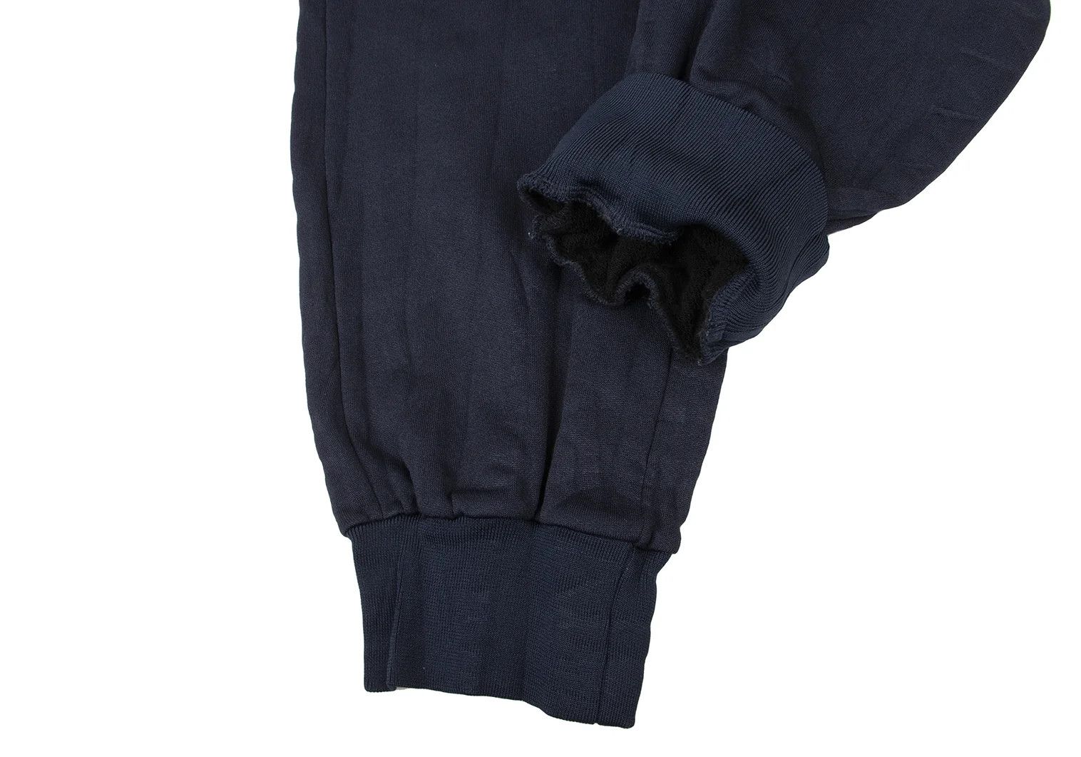 Issey Miyake Poly-Cotton Shibori Jersey Set-Up in Navy Blue Size US 34 / EU 50 - 14 Thumbnail