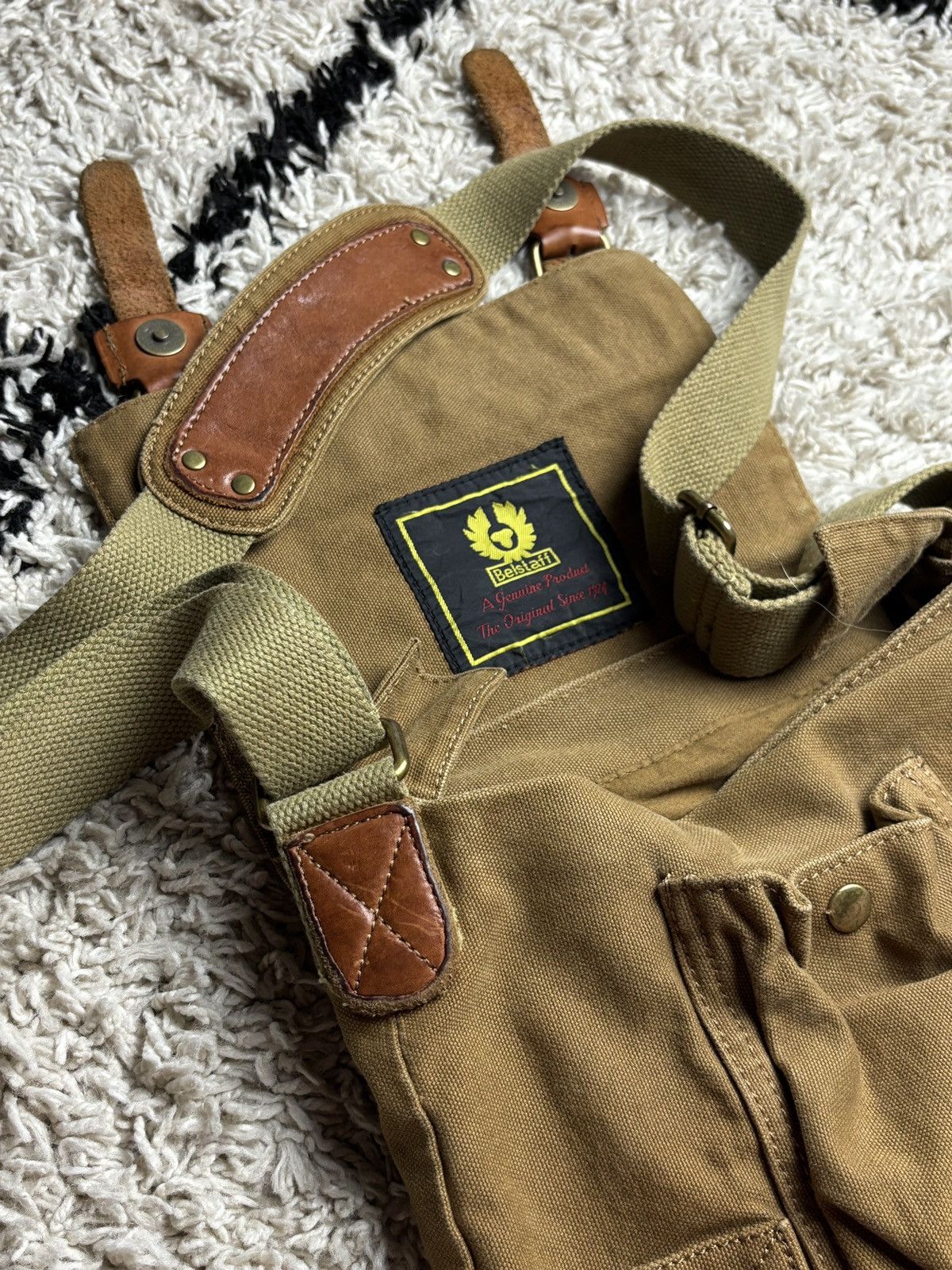 Belstaff Belstaff Vintage Colonial Canvas Leather Shoudler Bag Rare Size ONE SIZE - 7 Thumbnail