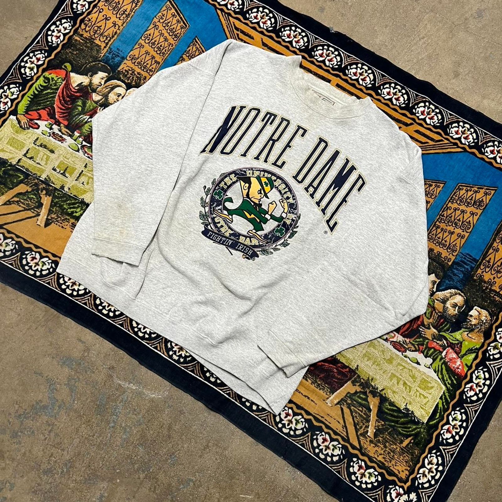 Nike × Russell Athletic Vintage Notre Dame crewneck sweatshirt size XL sportswear Size US XL / EU 56 / 4 - 3 Thumbnail