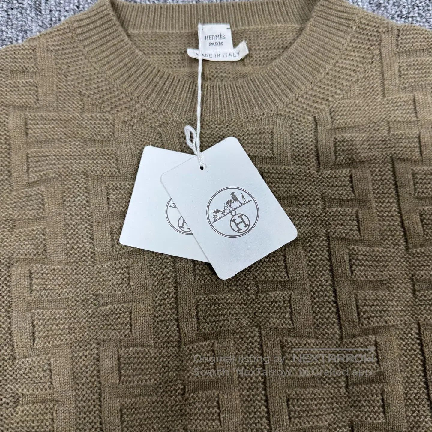 Hermes Hermes size 34 Wool relief patterned H logo knit sweater| Size S / US 4 / IT 40 - 4 Thumbnail