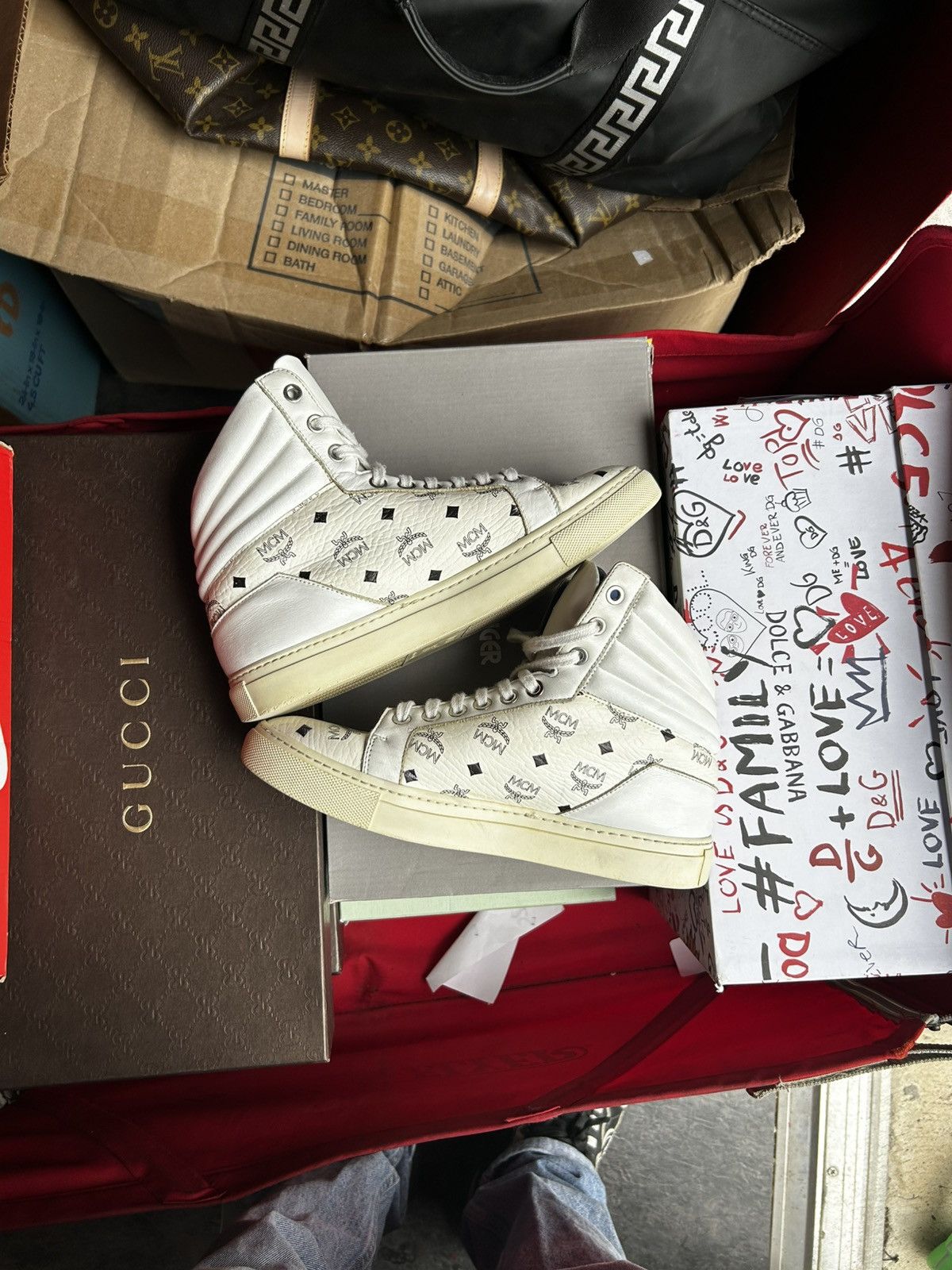 MCM Mcm high top sneakers Size US 7.5 / IT 37.5 - 3 Thumbnail