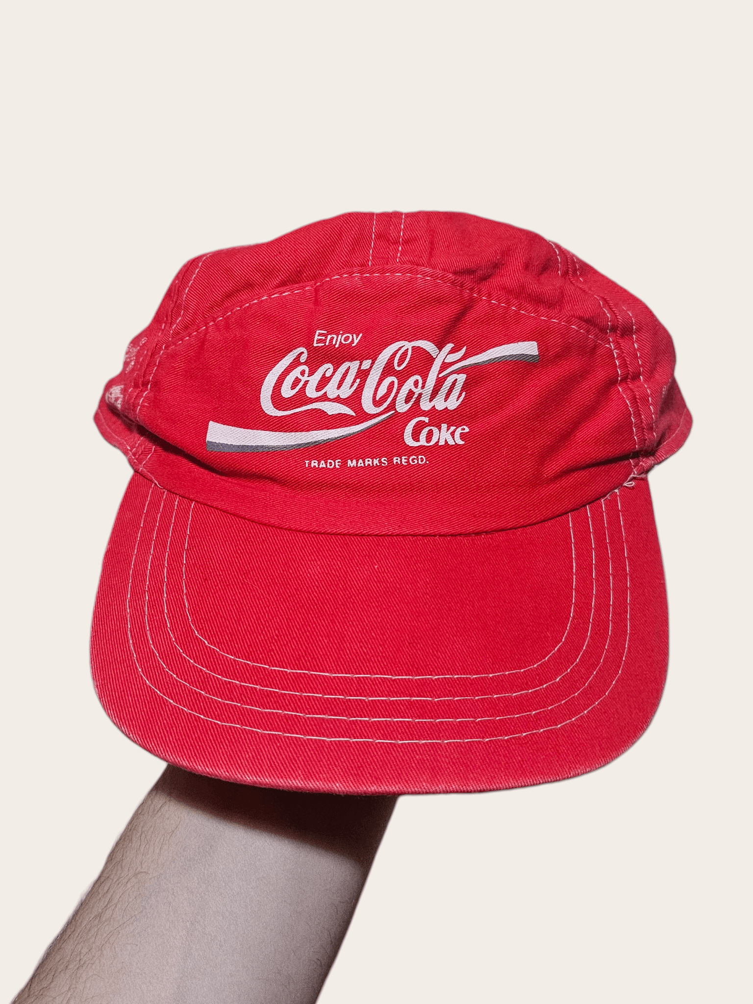 Coca Cola Vintage CocaCola 80's Logo Hat Size ONE SIZE - 1 Thumbnail