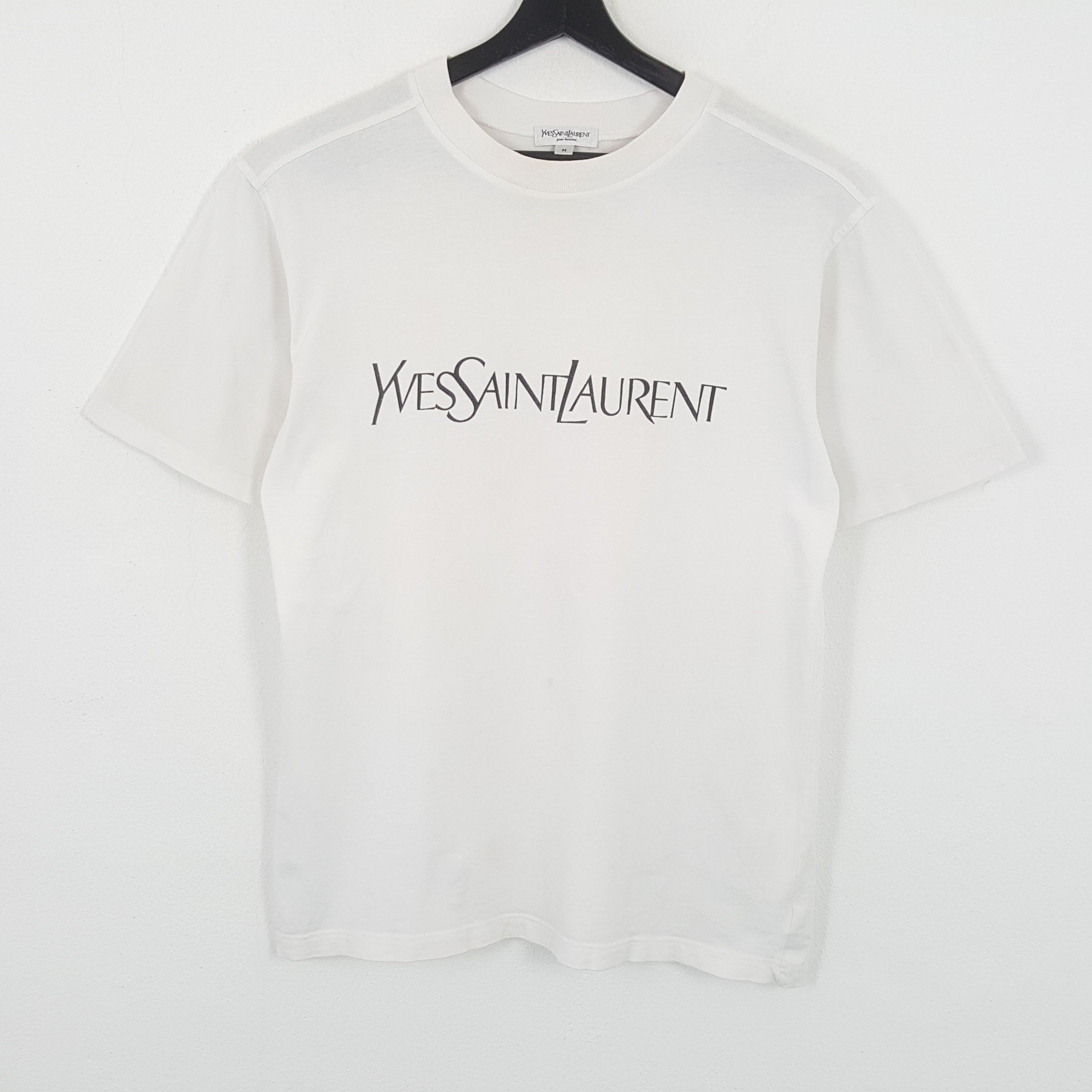YVES SAINT LAURENT Luxury Brand Spellout Design Tshirt